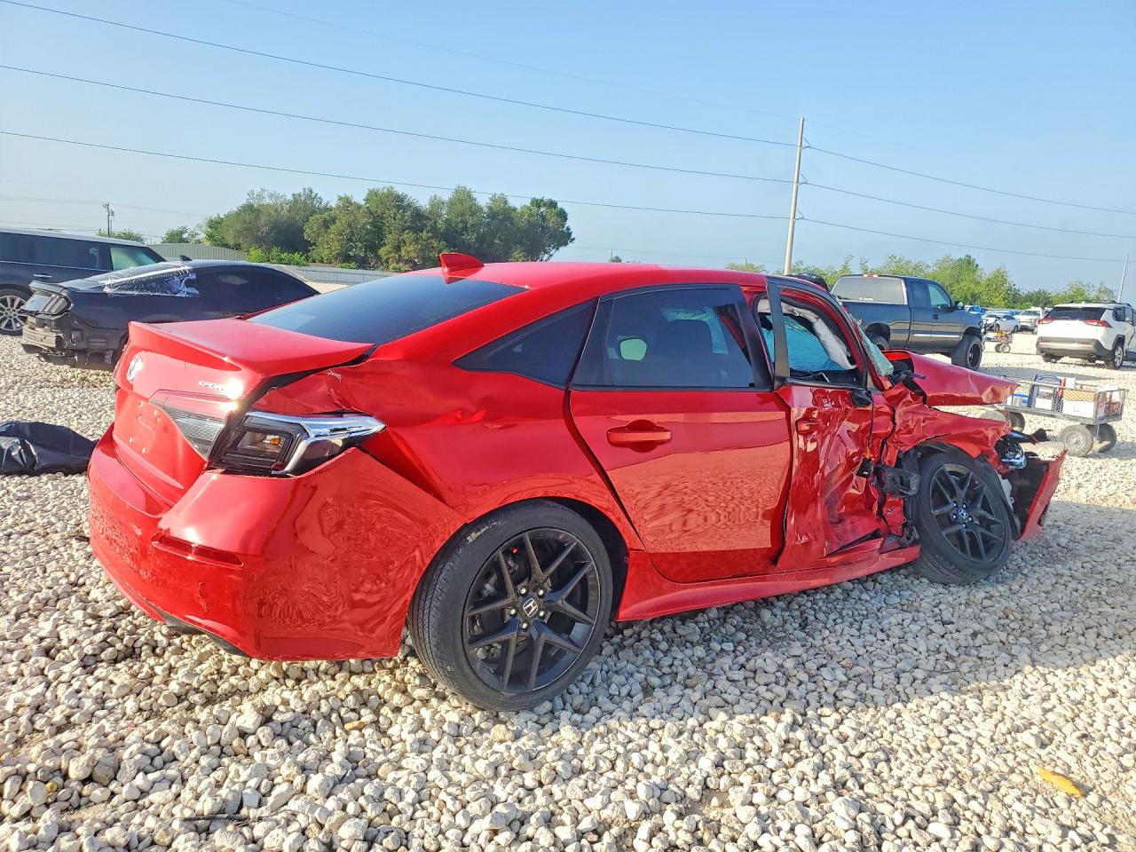 2022 Honda Civic Sport Красный vin: 2HGFE2F57NH561438