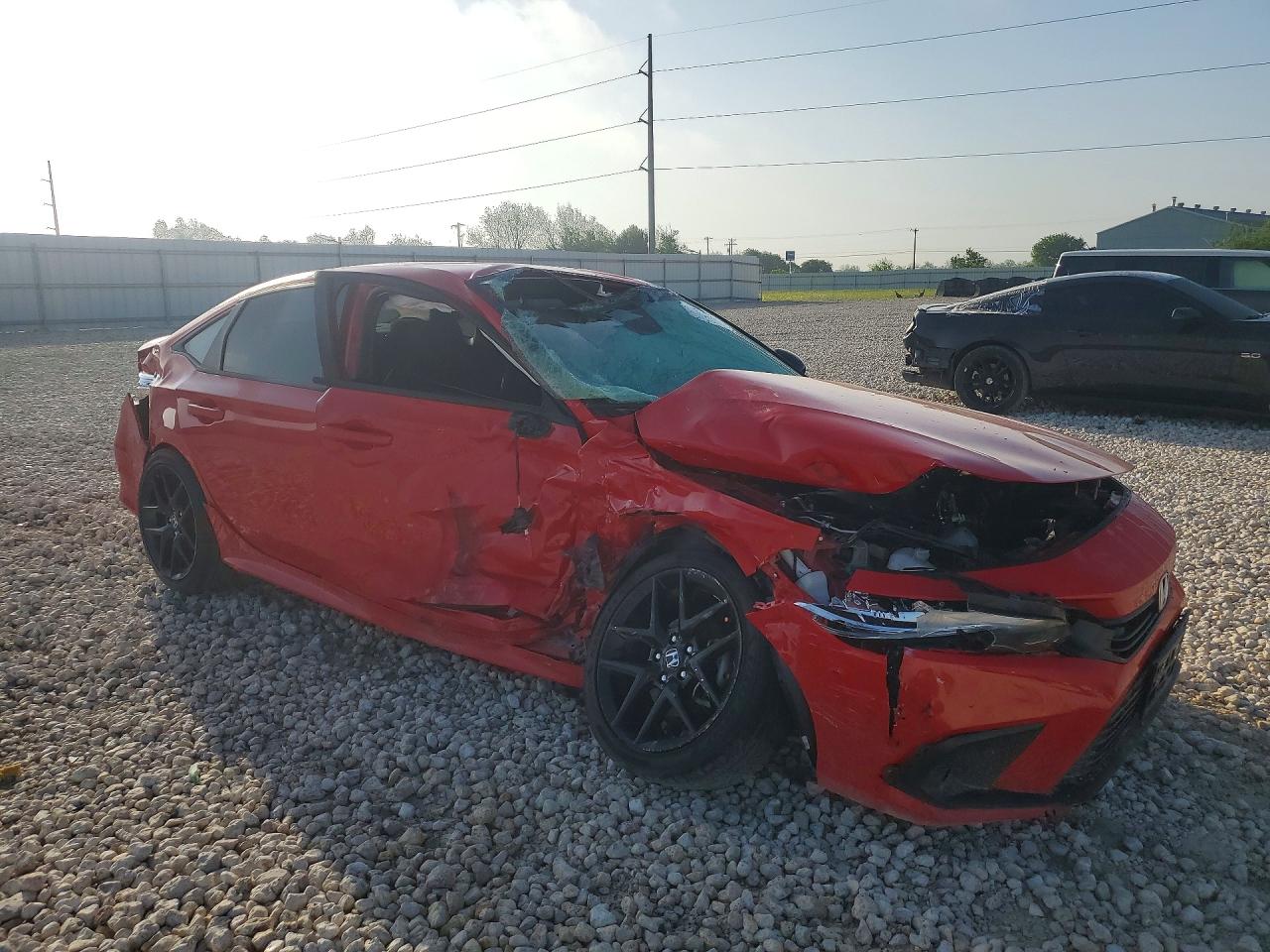 2022 Honda Civic Sport Красный vin: 2HGFE2F57NH561438