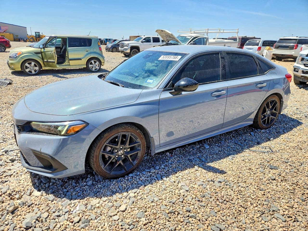 2022 Honda Civic Sport Blue vin: 2HGFE2F57NH590325