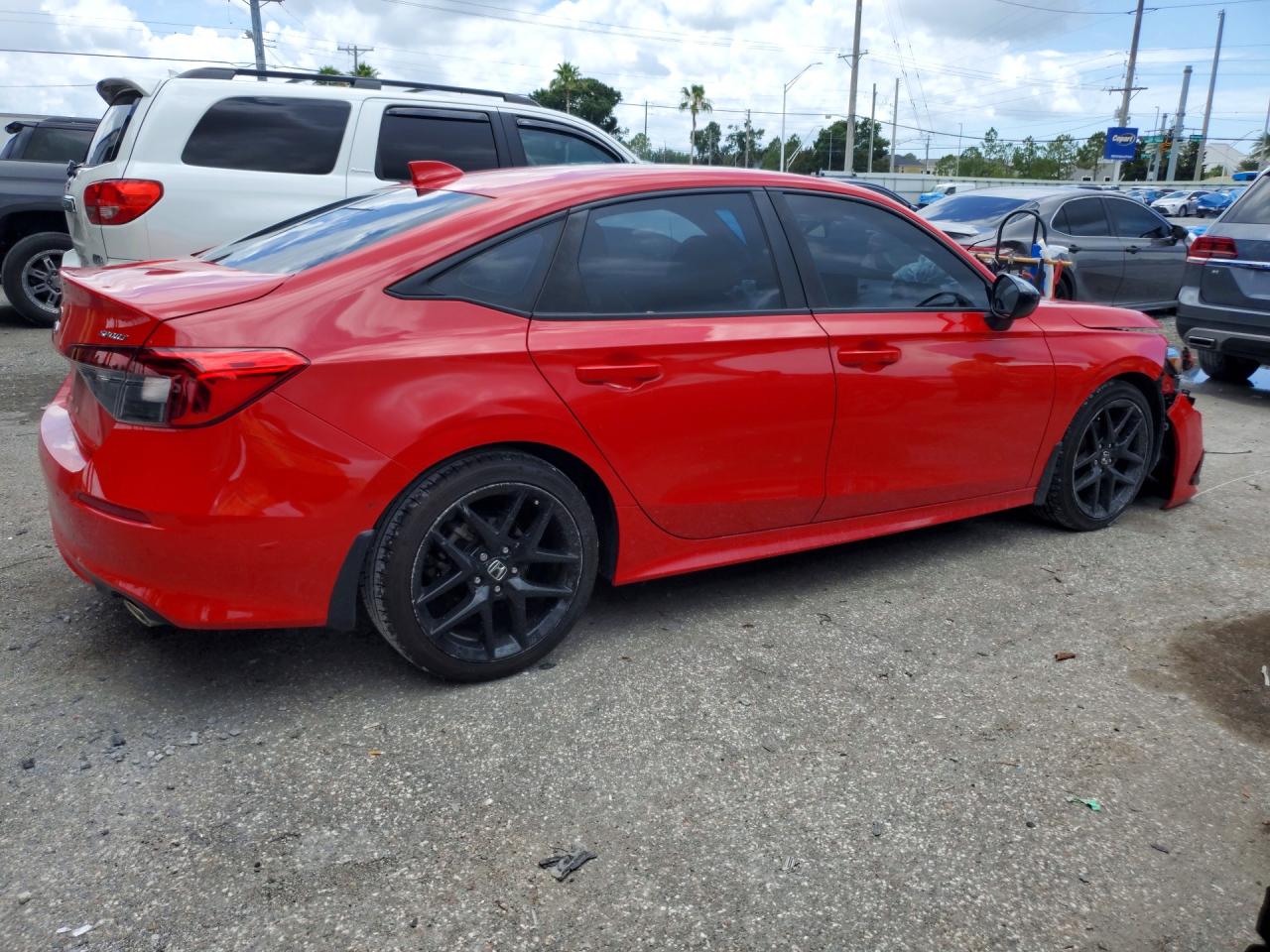 2022 Honda Civic Sport Красный vin: 2HGFE2F57NH600772