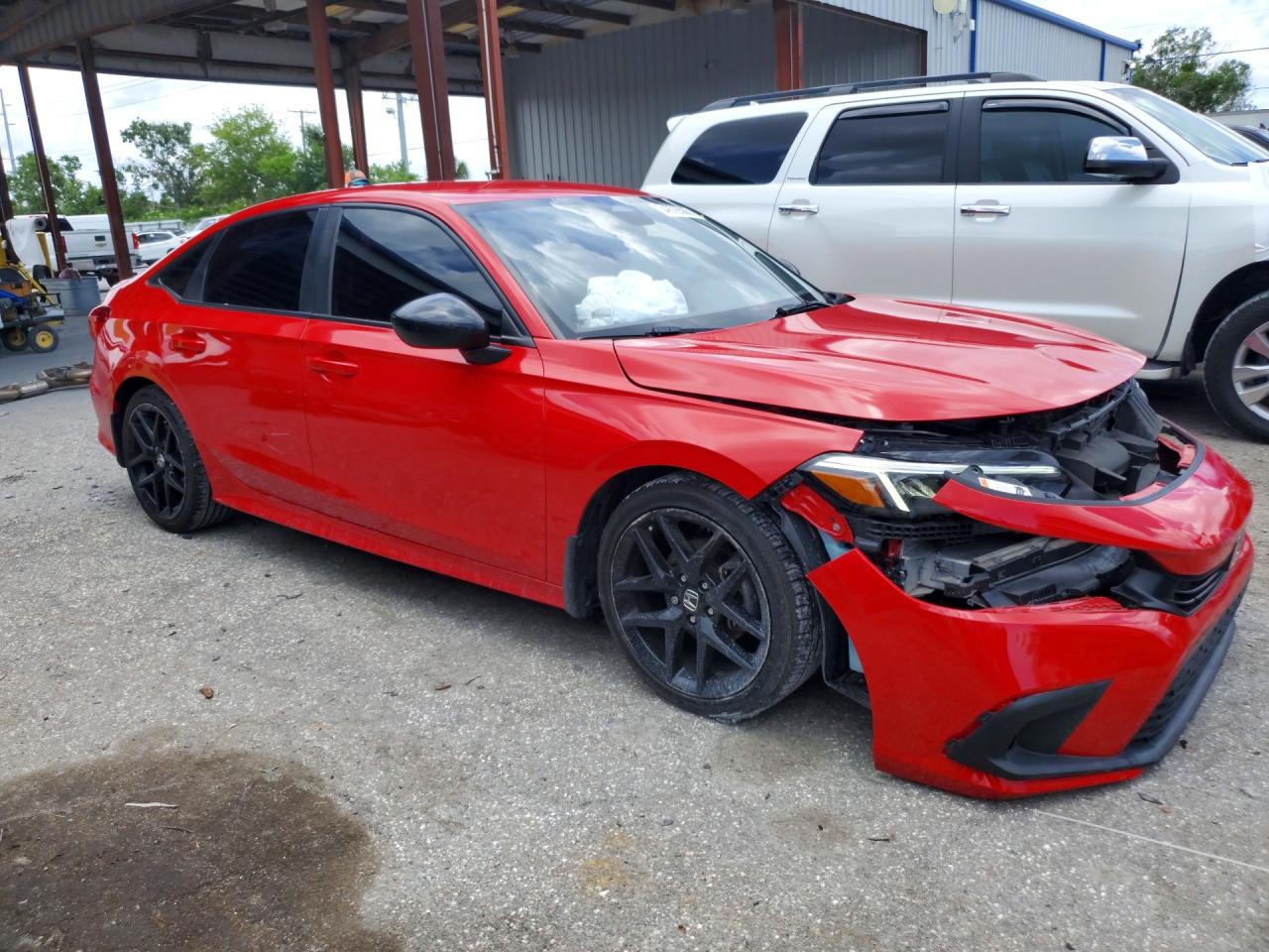 2022 Honda Civic Sport Красный vin: 2HGFE2F57NH600772