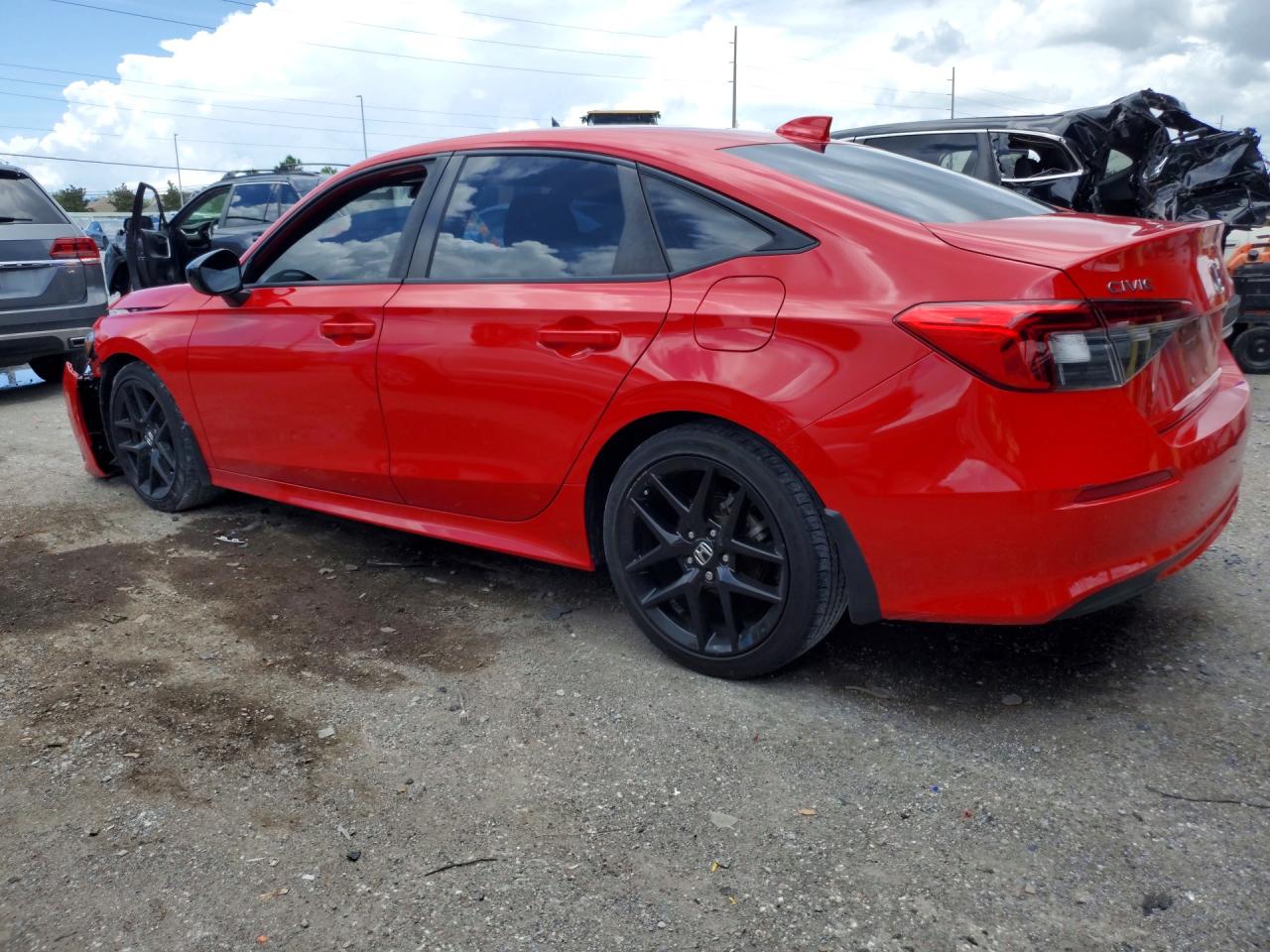 2022 Honda Civic Sport Красный vin: 2HGFE2F57NH600772