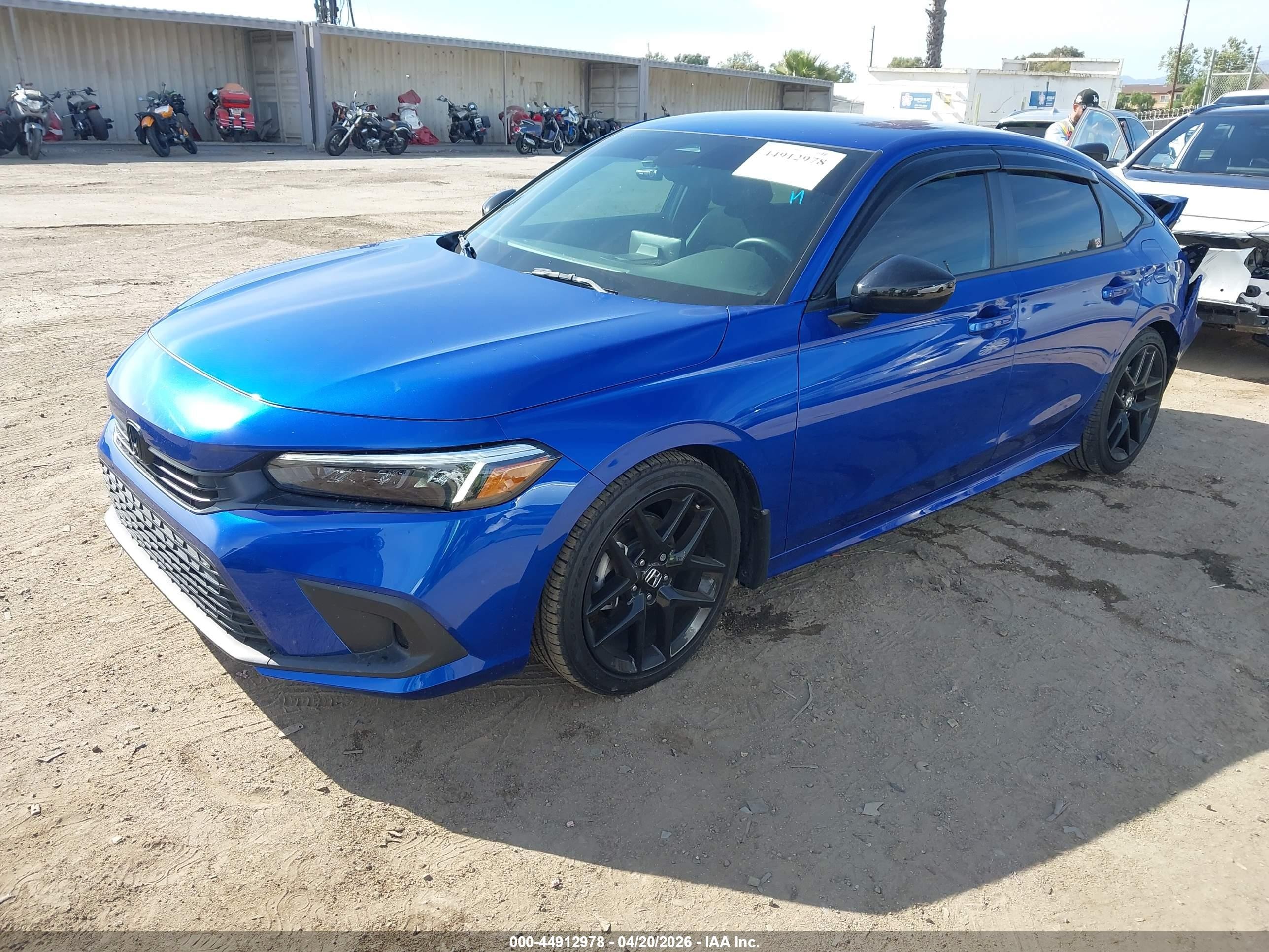 2024 Honda Civic Sport Blue vin: 2HGFE2F57RH509684