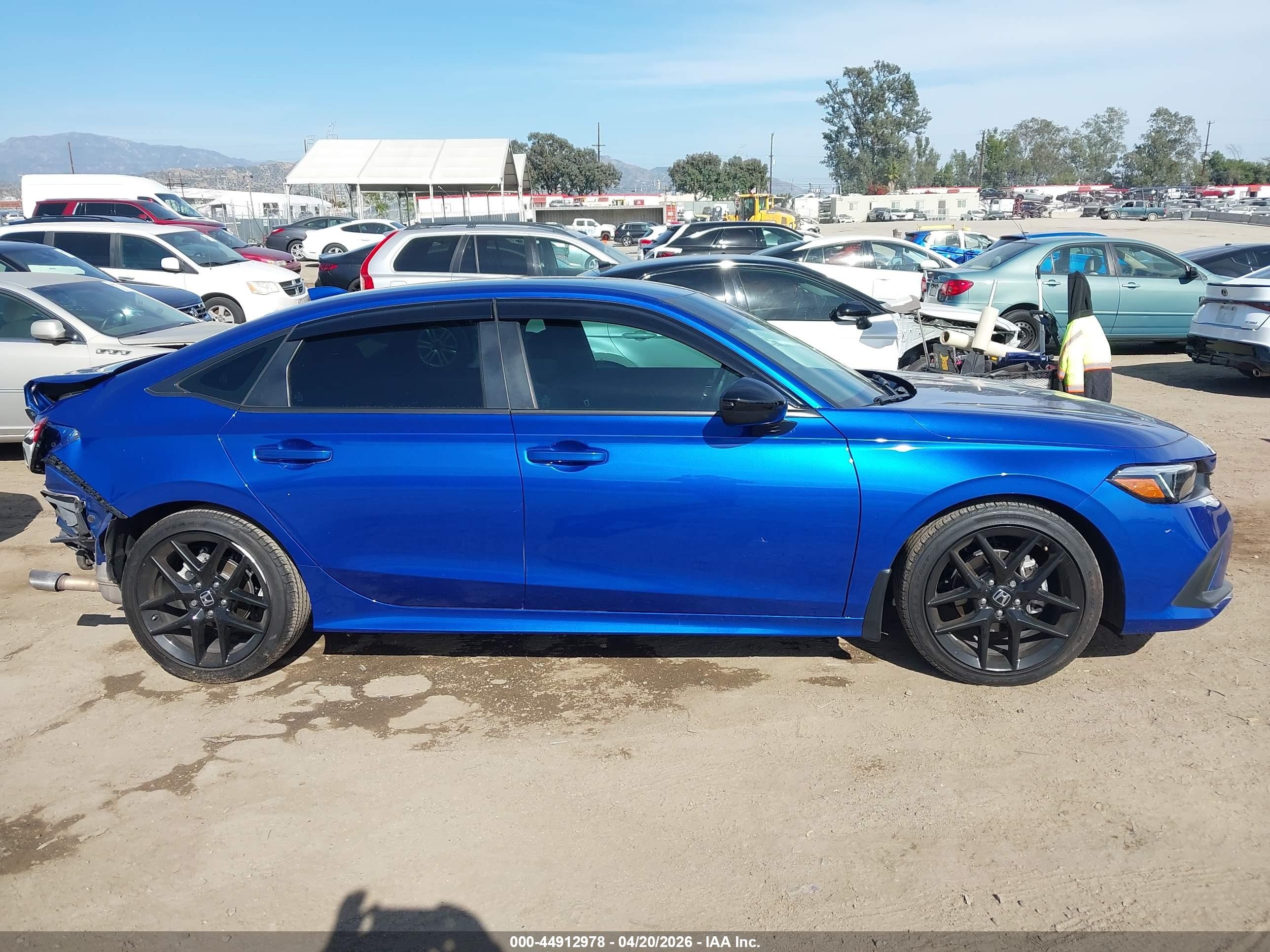 2024 Honda Civic Sport Blue vin: 2HGFE2F57RH509684