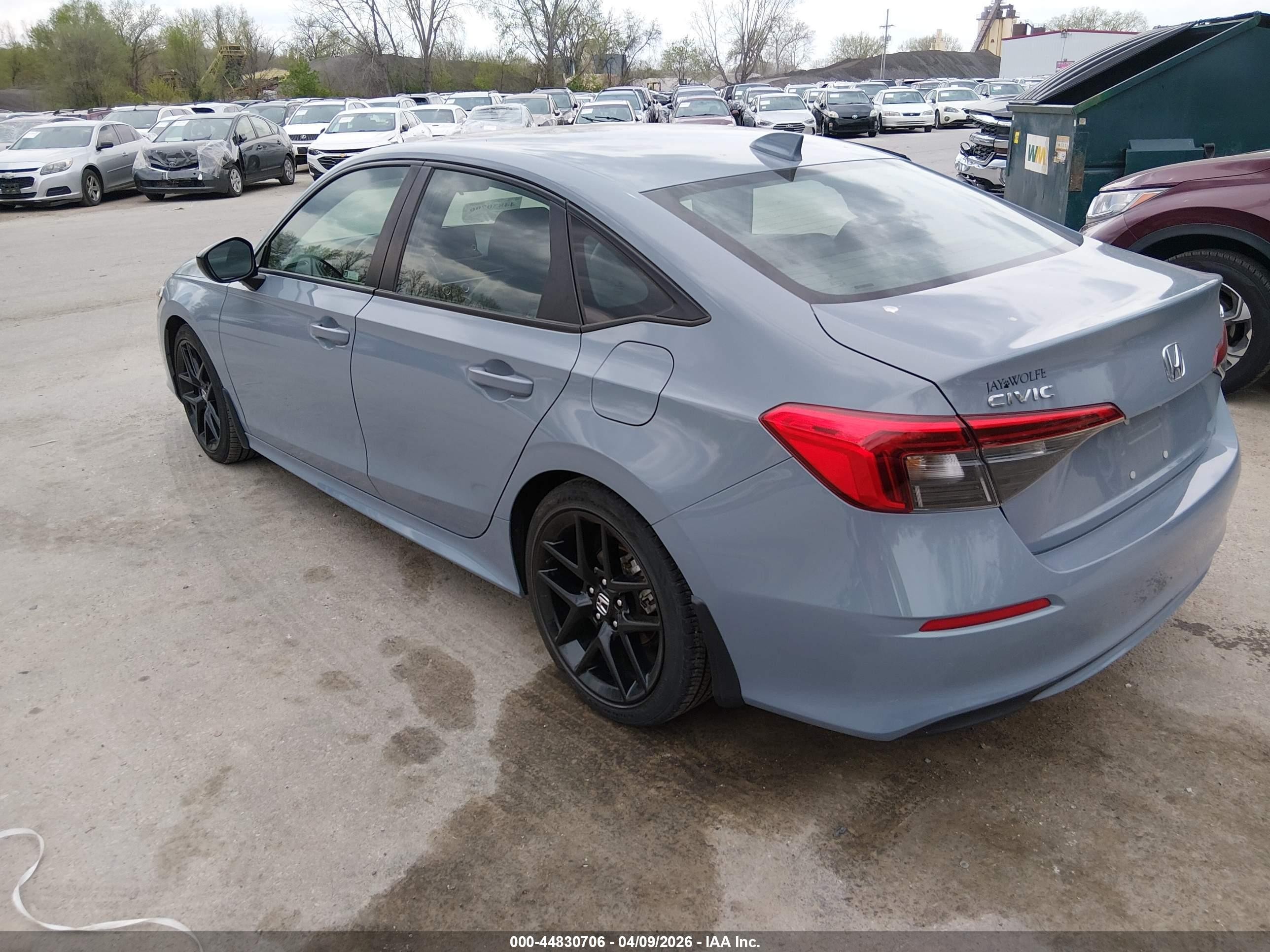 2024 Honda Civic Sport Синий vin: 2HGFE2F57RH511936