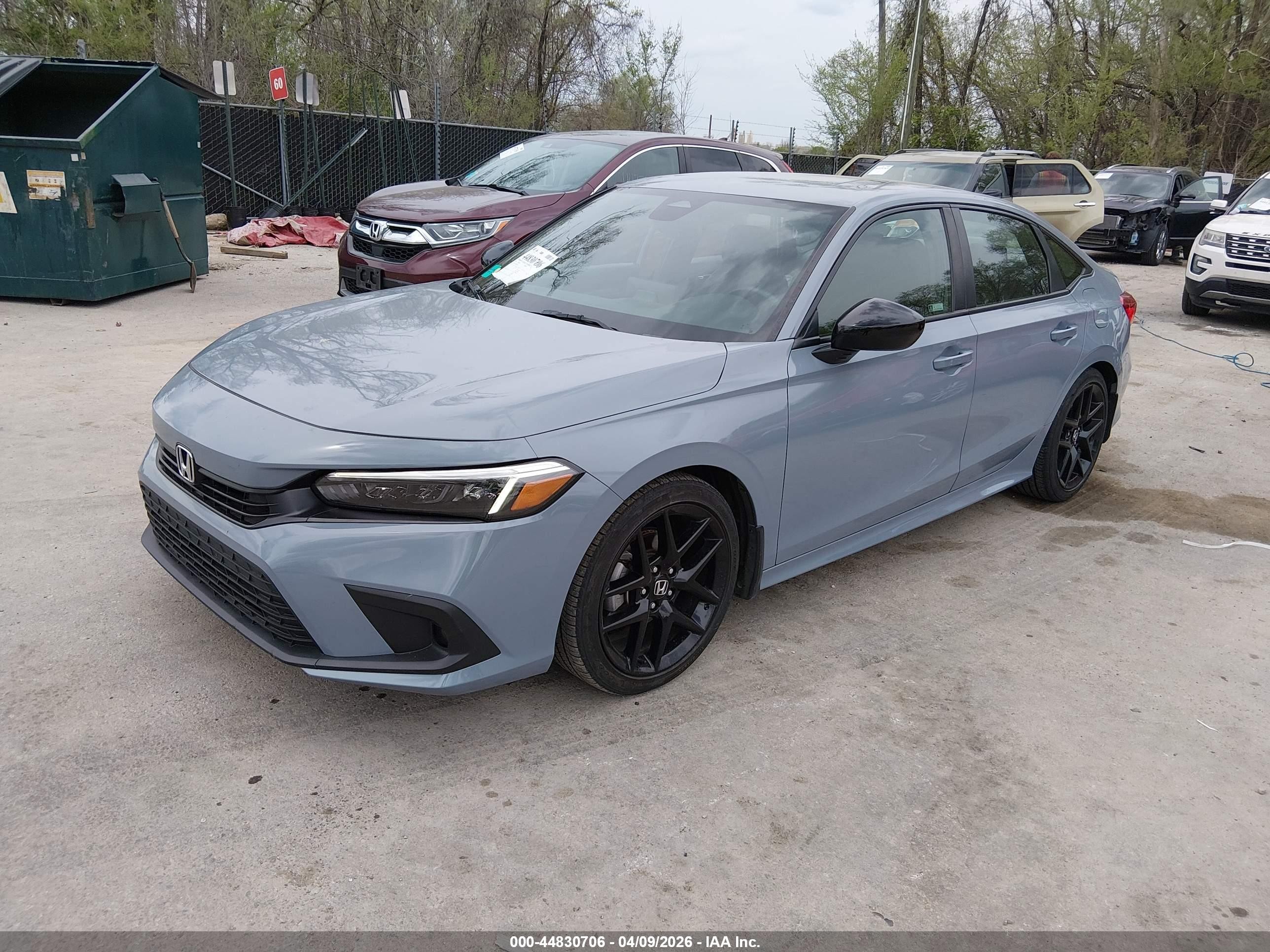 2024 Honda Civic Sport Синий vin: 2HGFE2F57RH511936