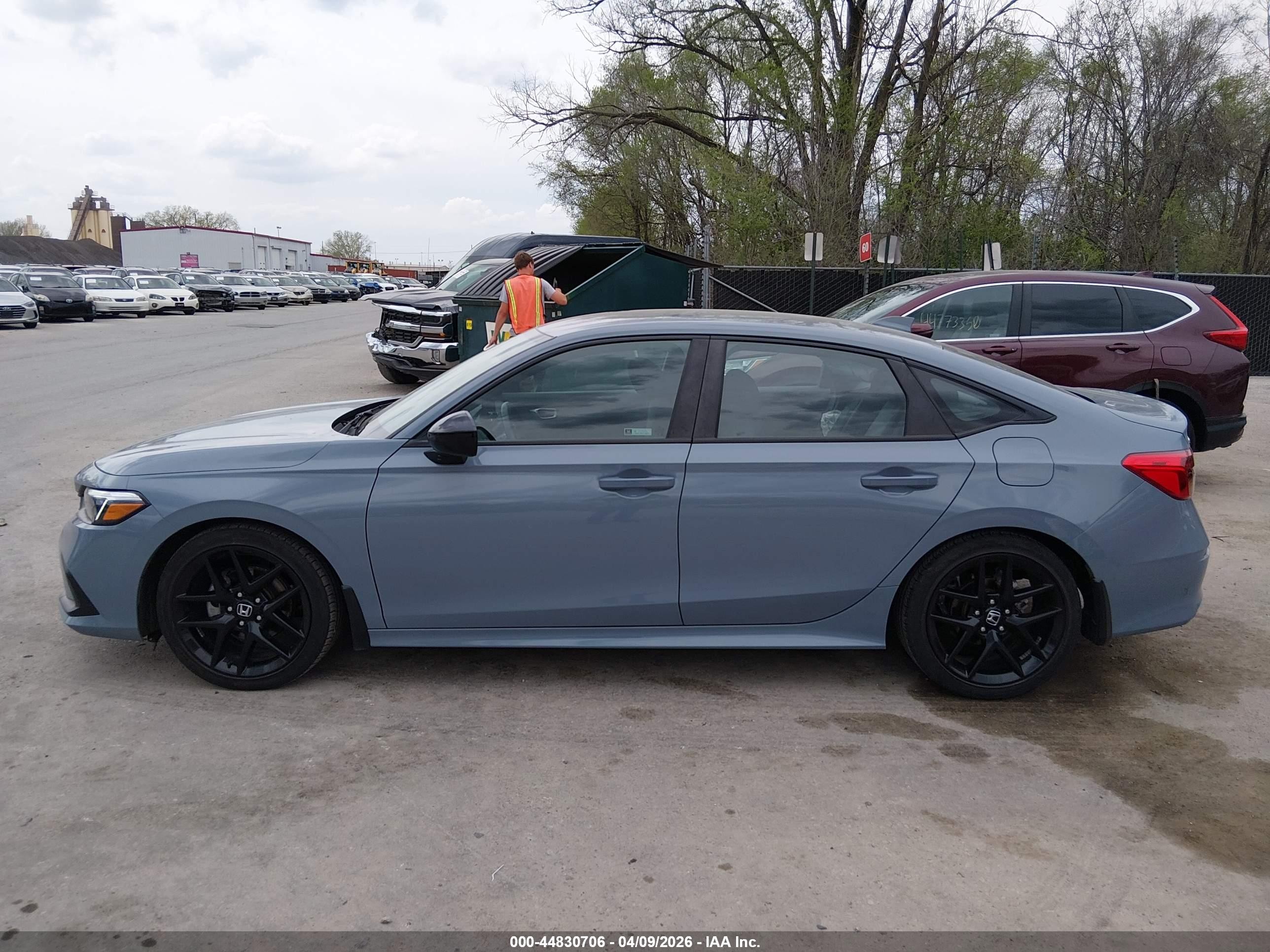 2024 Honda Civic Sport Синий vin: 2HGFE2F57RH511936