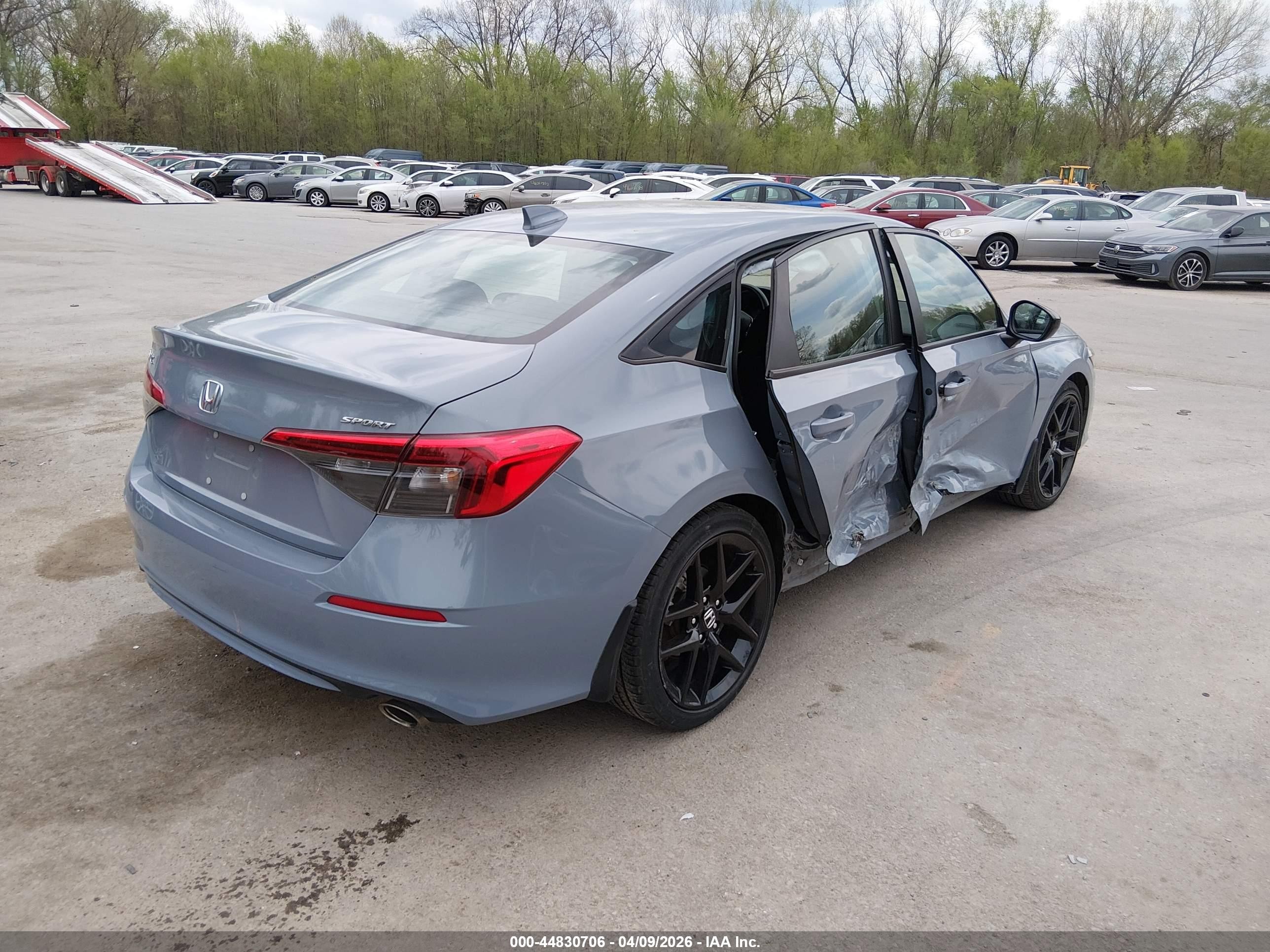 2024 Honda Civic Sport Синий vin: 2HGFE2F57RH511936