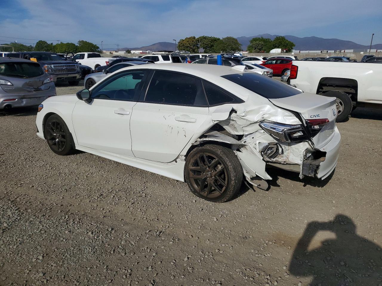 2024 Honda Civic Sport White vin: 2HGFE2F57RH529045
