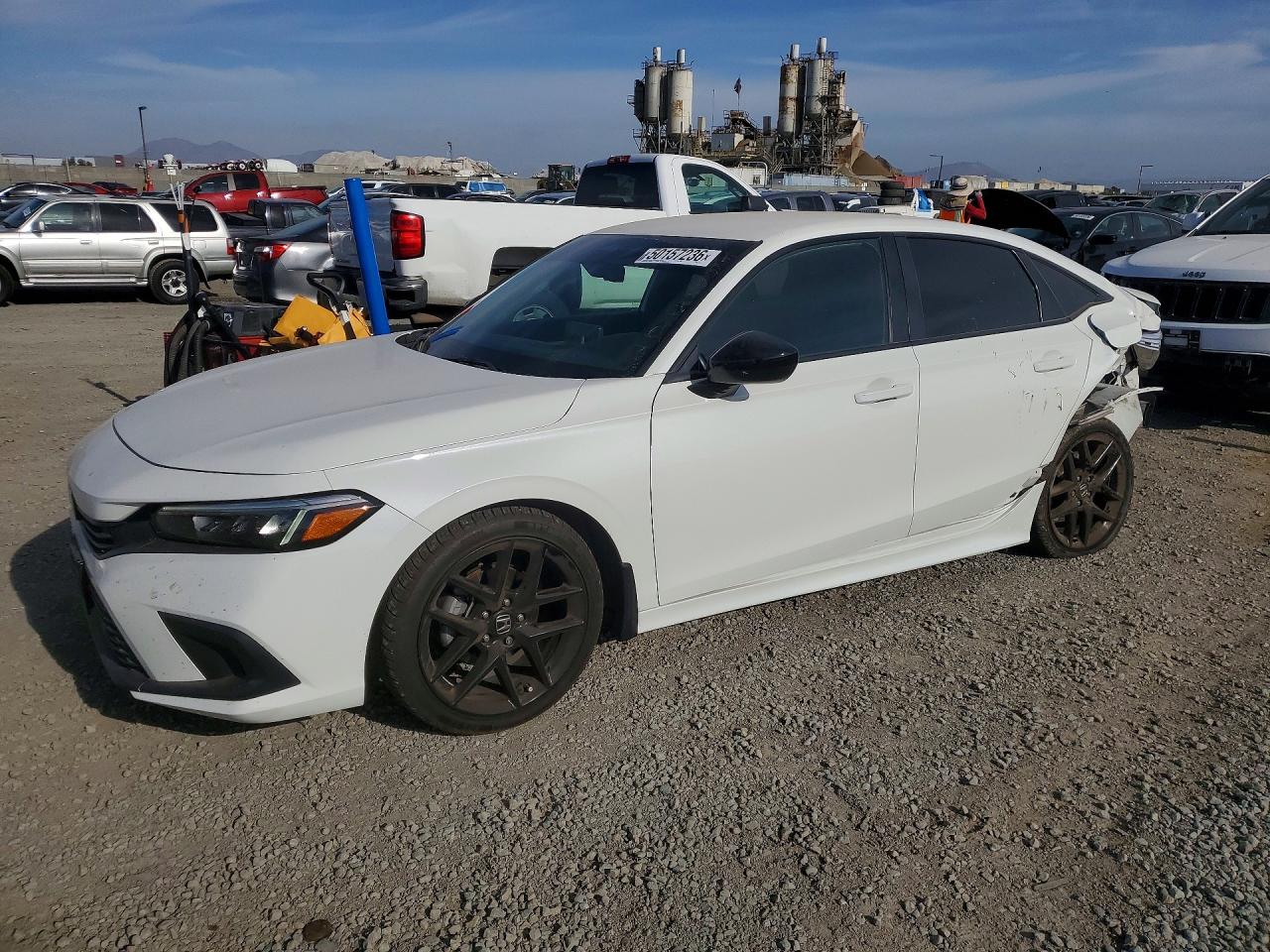 2024 Honda Civic Sport White vin: 2HGFE2F57RH529045