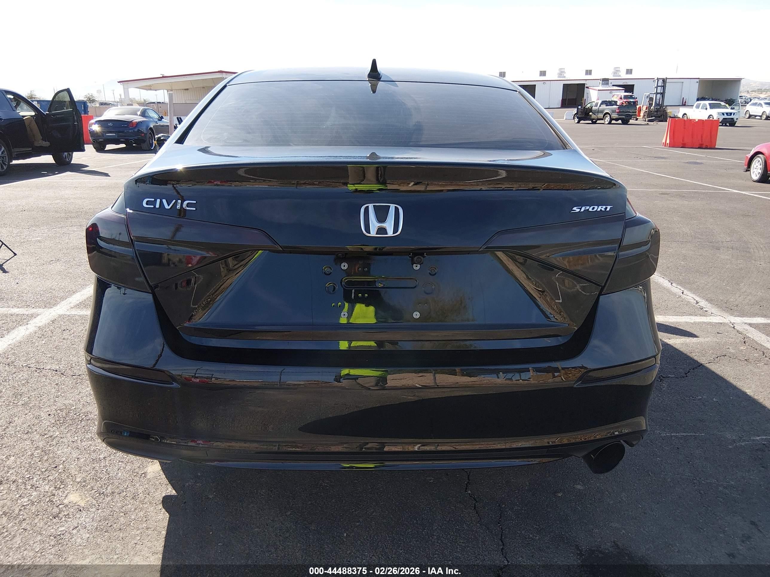 2024 Honda Civic Sport Black vin: 2HGFE2F57RH550347