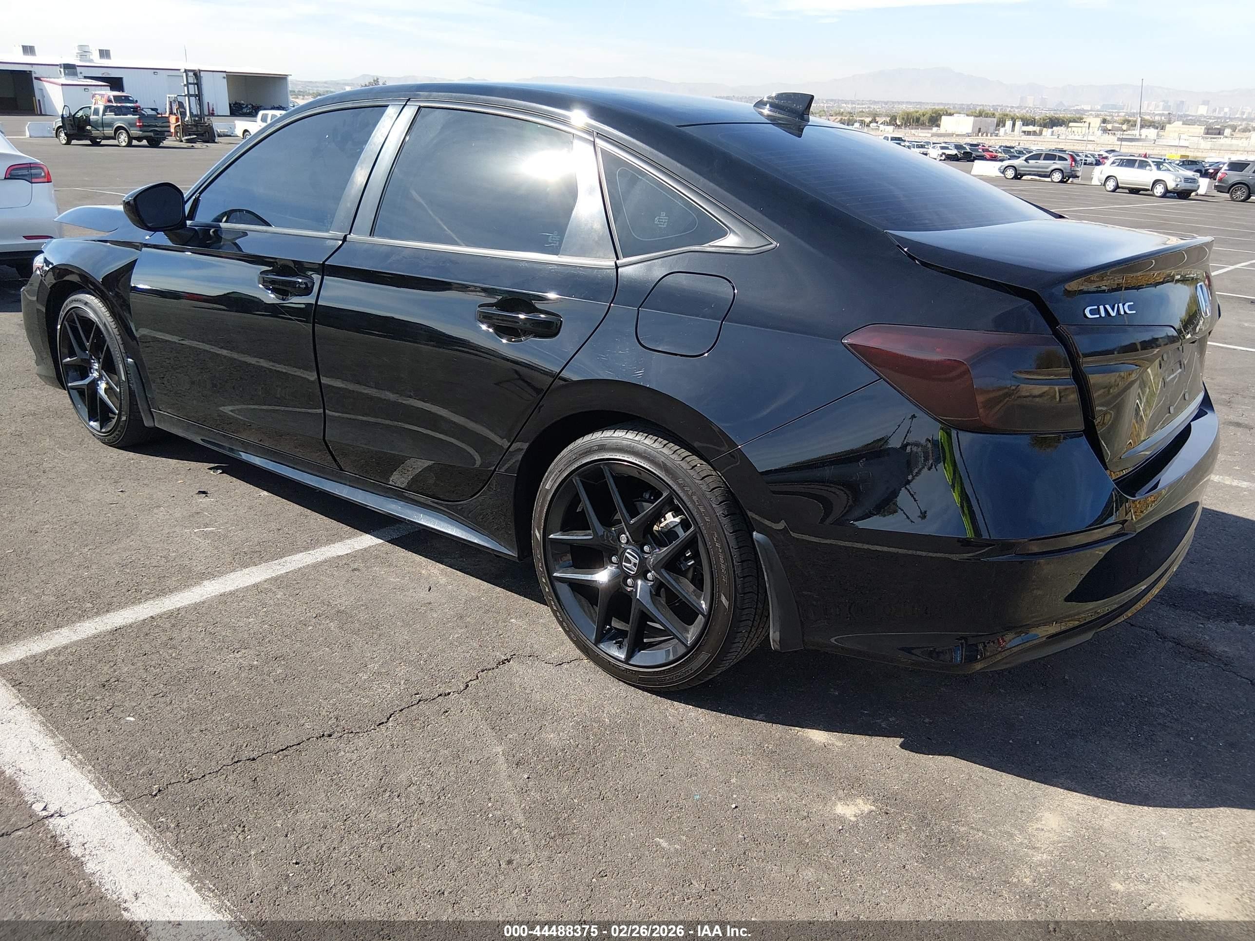 2024 Honda Civic Sport Black vin: 2HGFE2F57RH550347