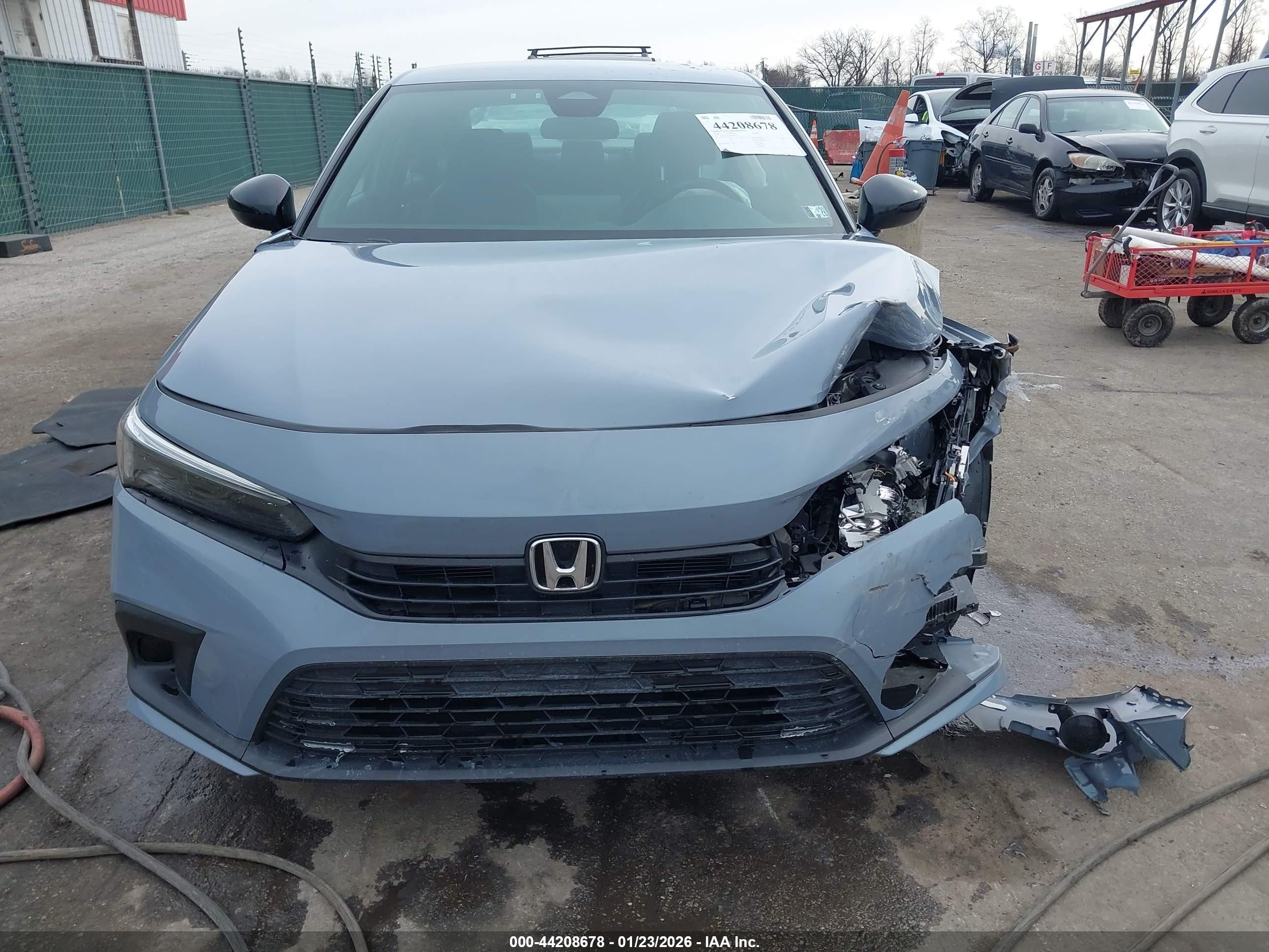 2024 Honda Civic Sport Light Blue vin: 2HGFE2F57RH585471
