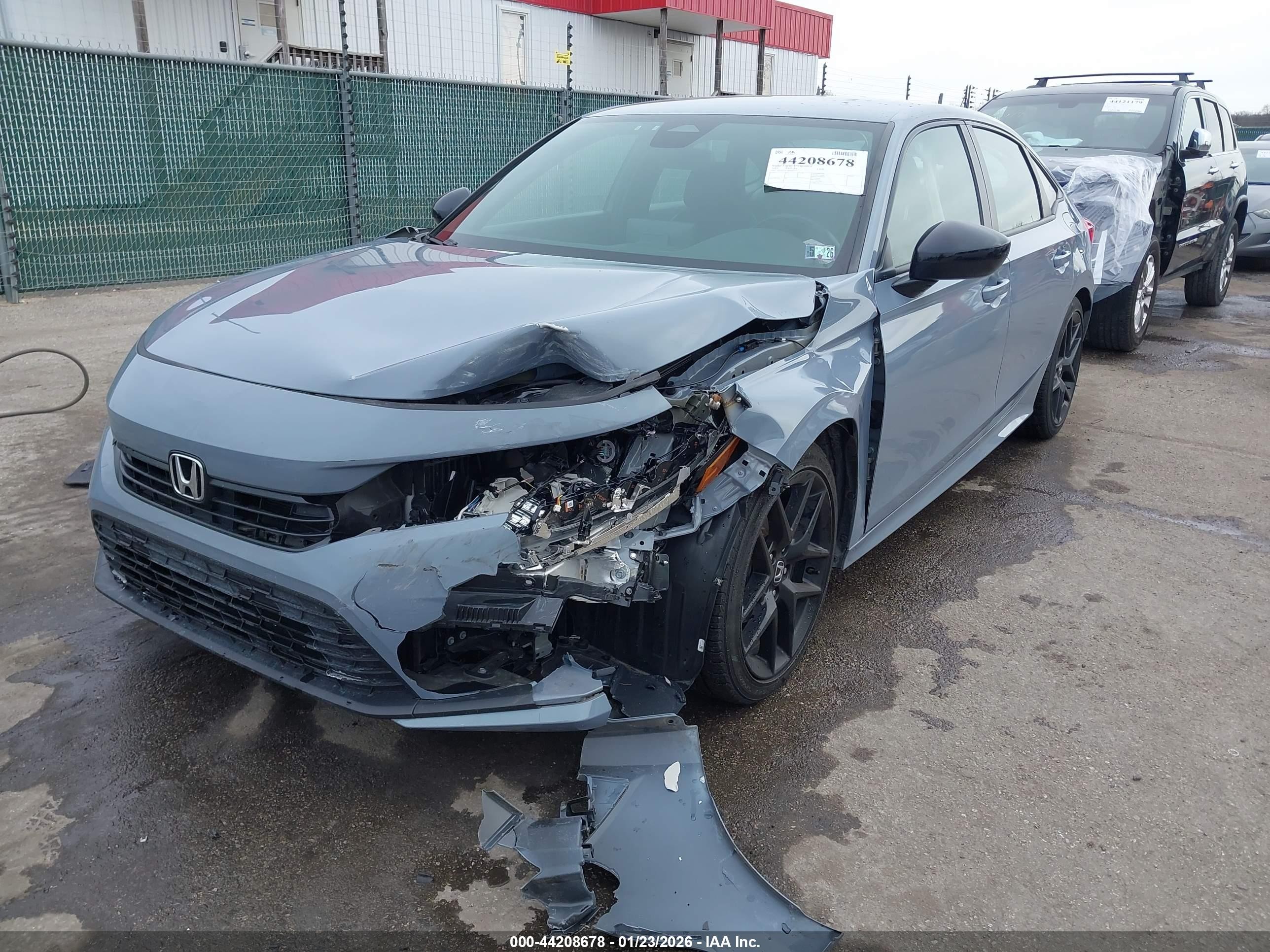 2024 Honda Civic Sport Light Blue vin: 2HGFE2F57RH585471