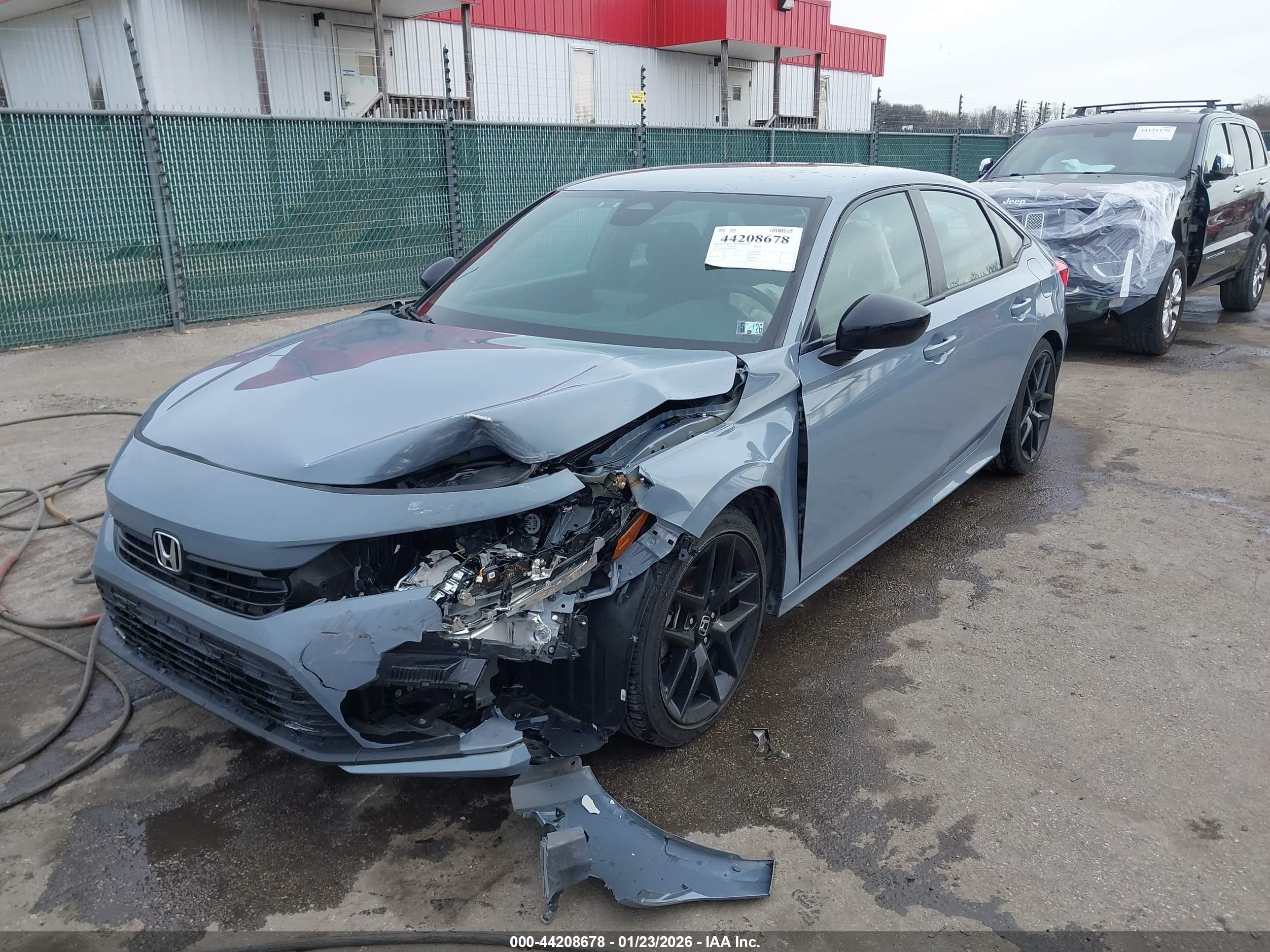 2024 Honda Civic Sport Light Blue vin: 2HGFE2F57RH585471