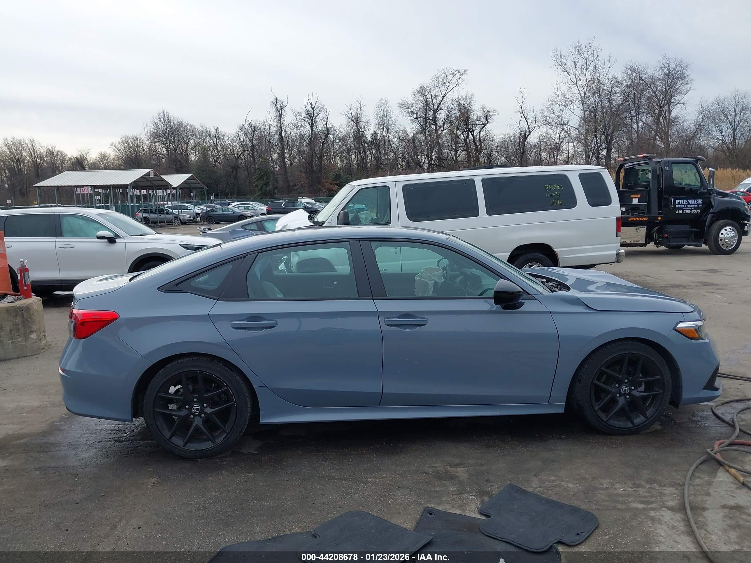 2024 Honda Civic Sport Light Blue vin: 2HGFE2F57RH585471