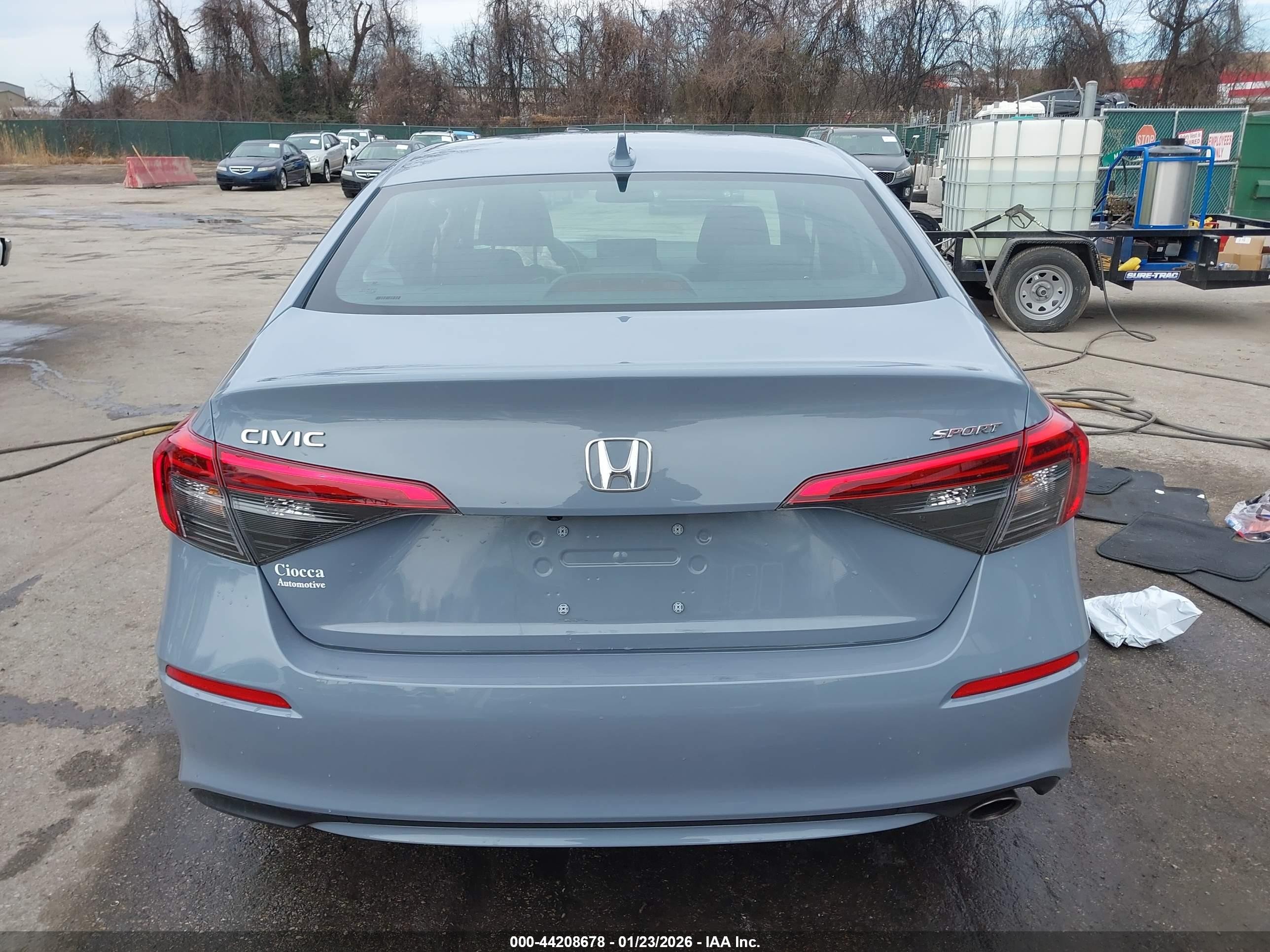 2024 Honda Civic Sport Light Blue vin: 2HGFE2F57RH585471