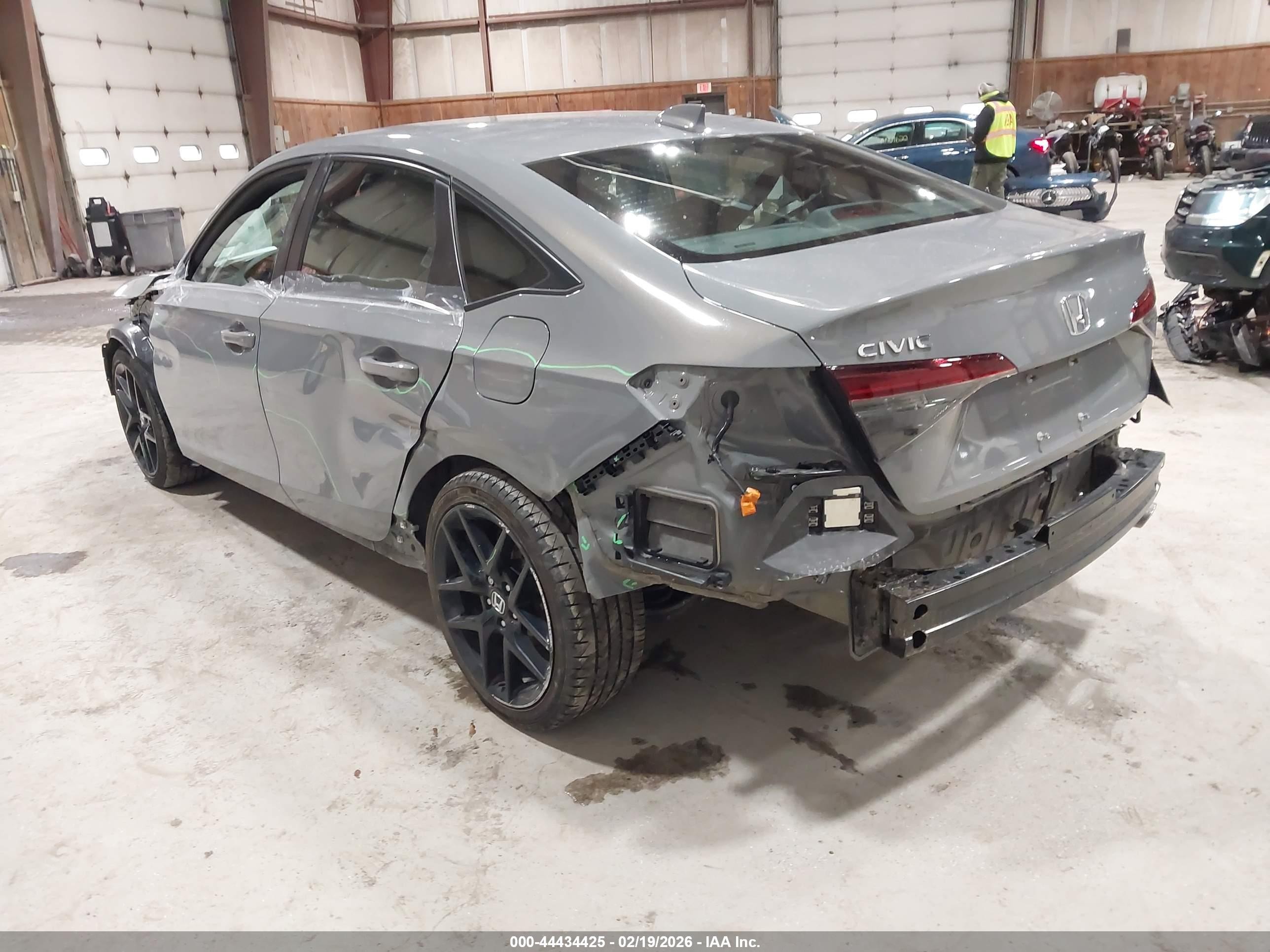 2025 Honda Civic Sport Gray vin: 2HGFE2F57SH506015