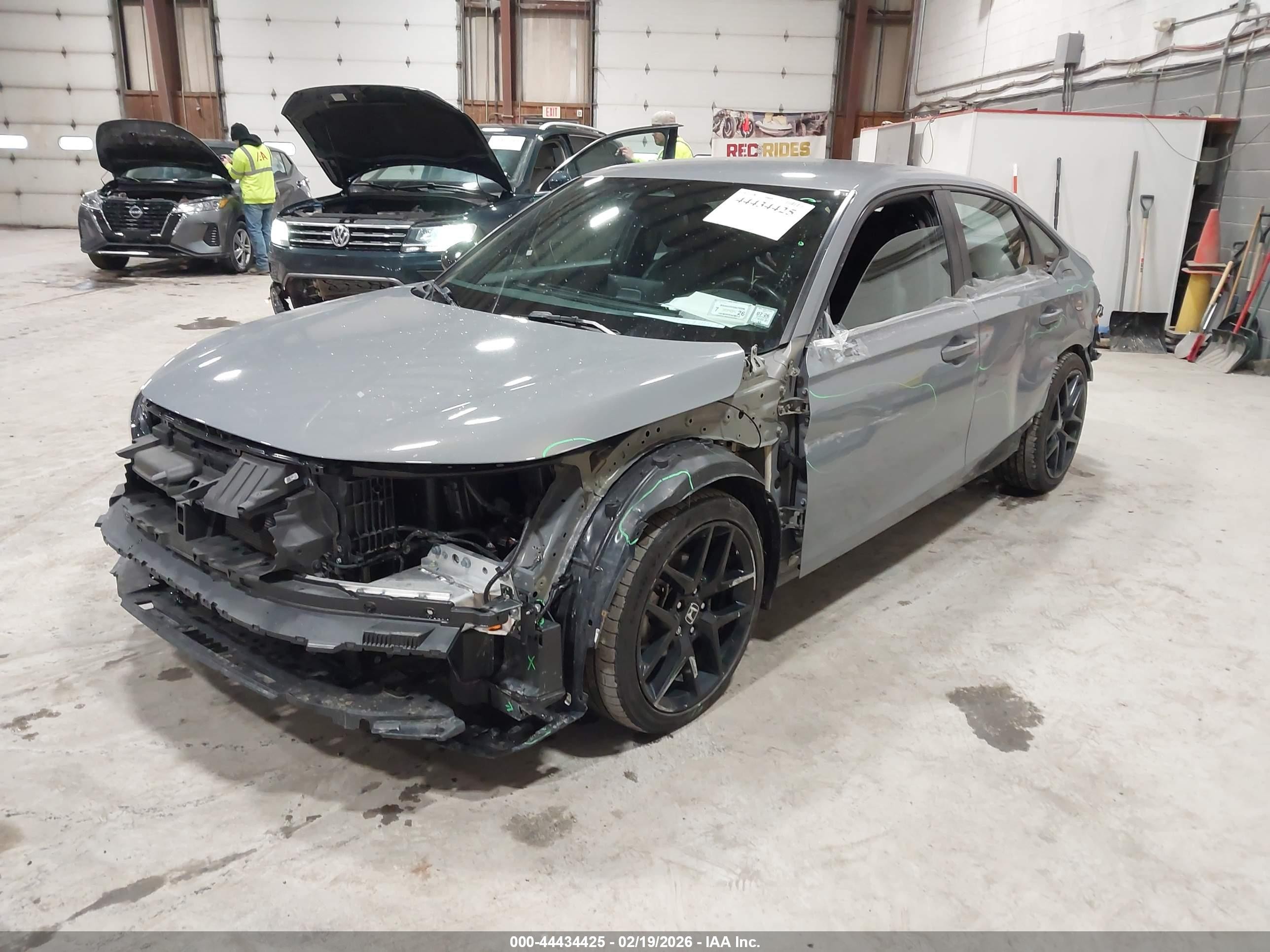 2025 Honda Civic Sport Gray vin: 2HGFE2F57SH506015