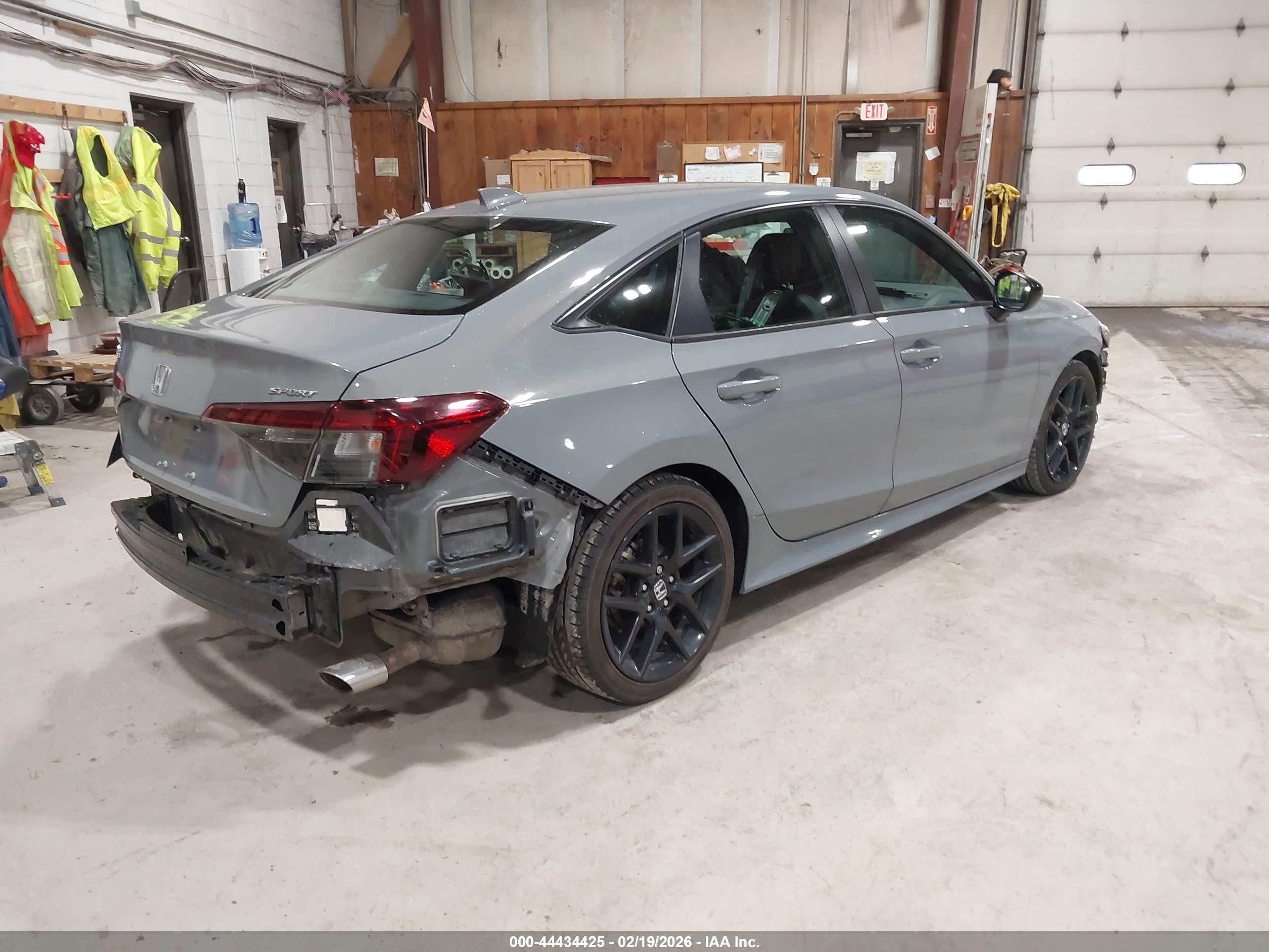 2025 Honda Civic Sport Gray vin: 2HGFE2F57SH506015