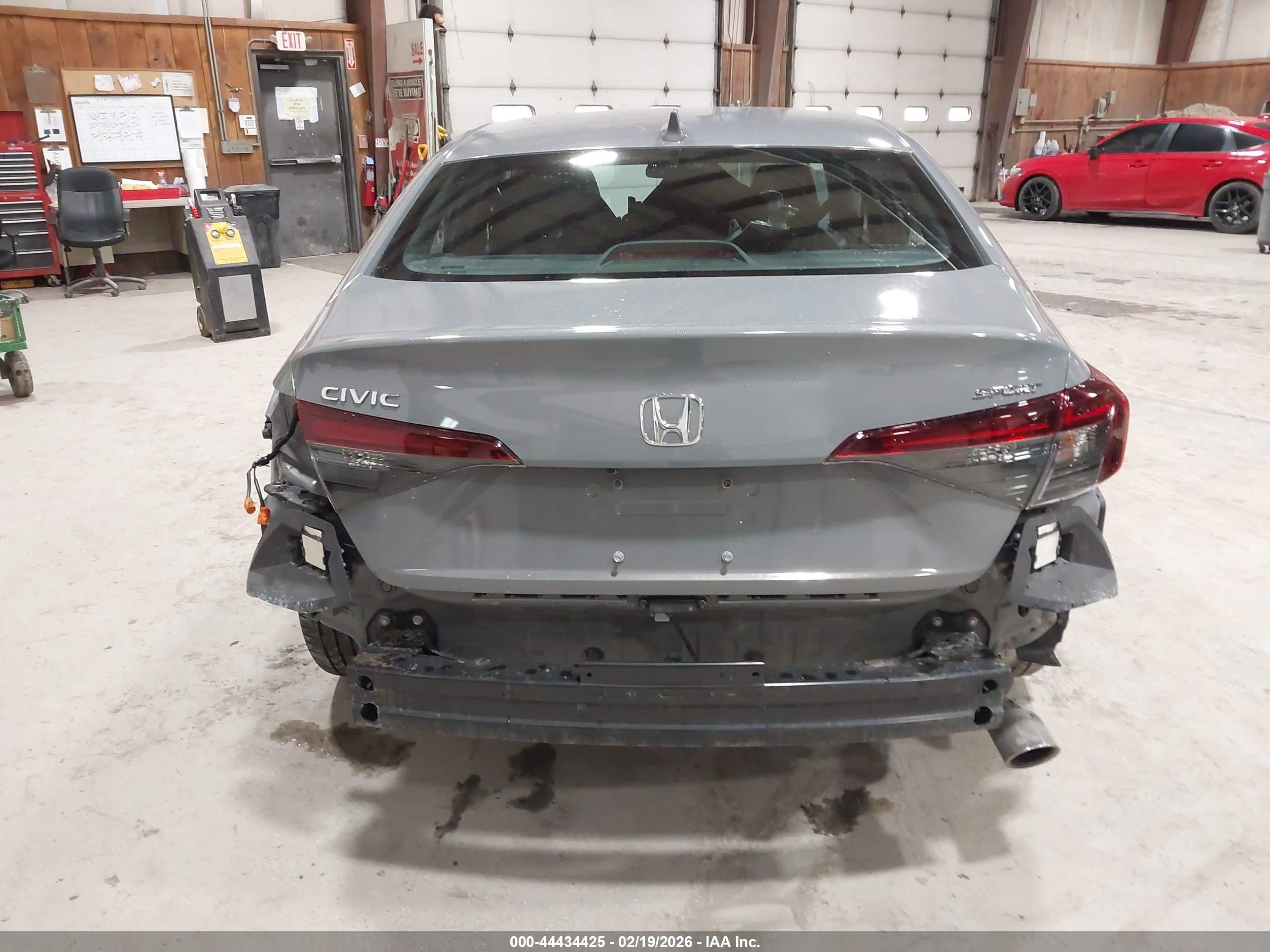 2025 Honda Civic Sport Gray vin: 2HGFE2F57SH506015