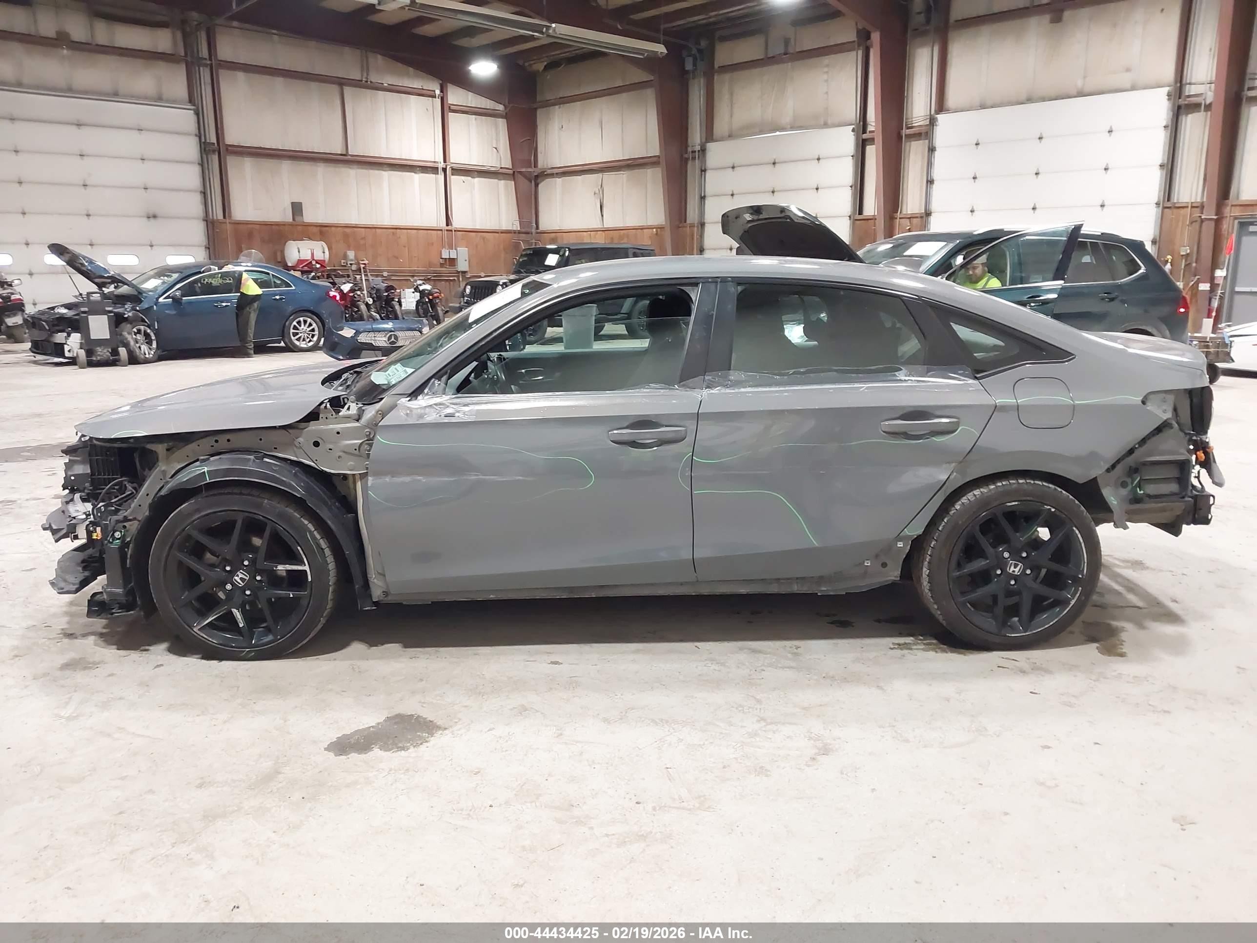 2025 Honda Civic Sport Gray vin: 2HGFE2F57SH506015
