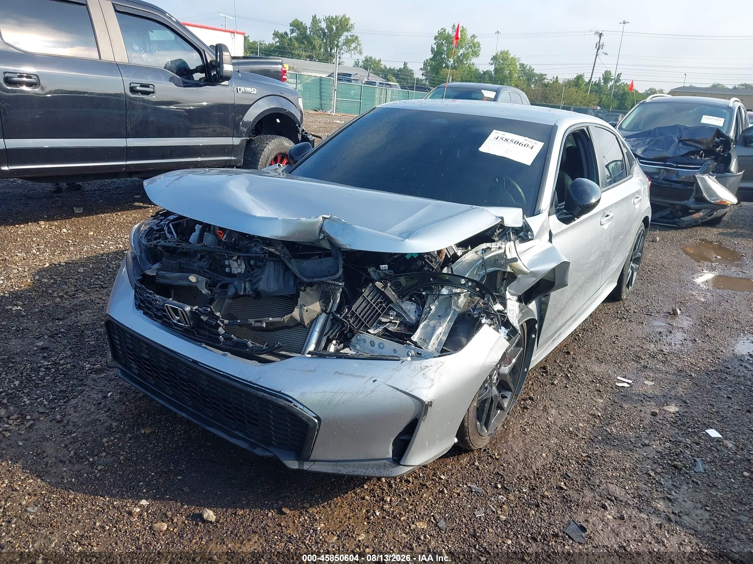 2025 Honda Civic Sport Silver vin: 2HGFE2F57SH532677