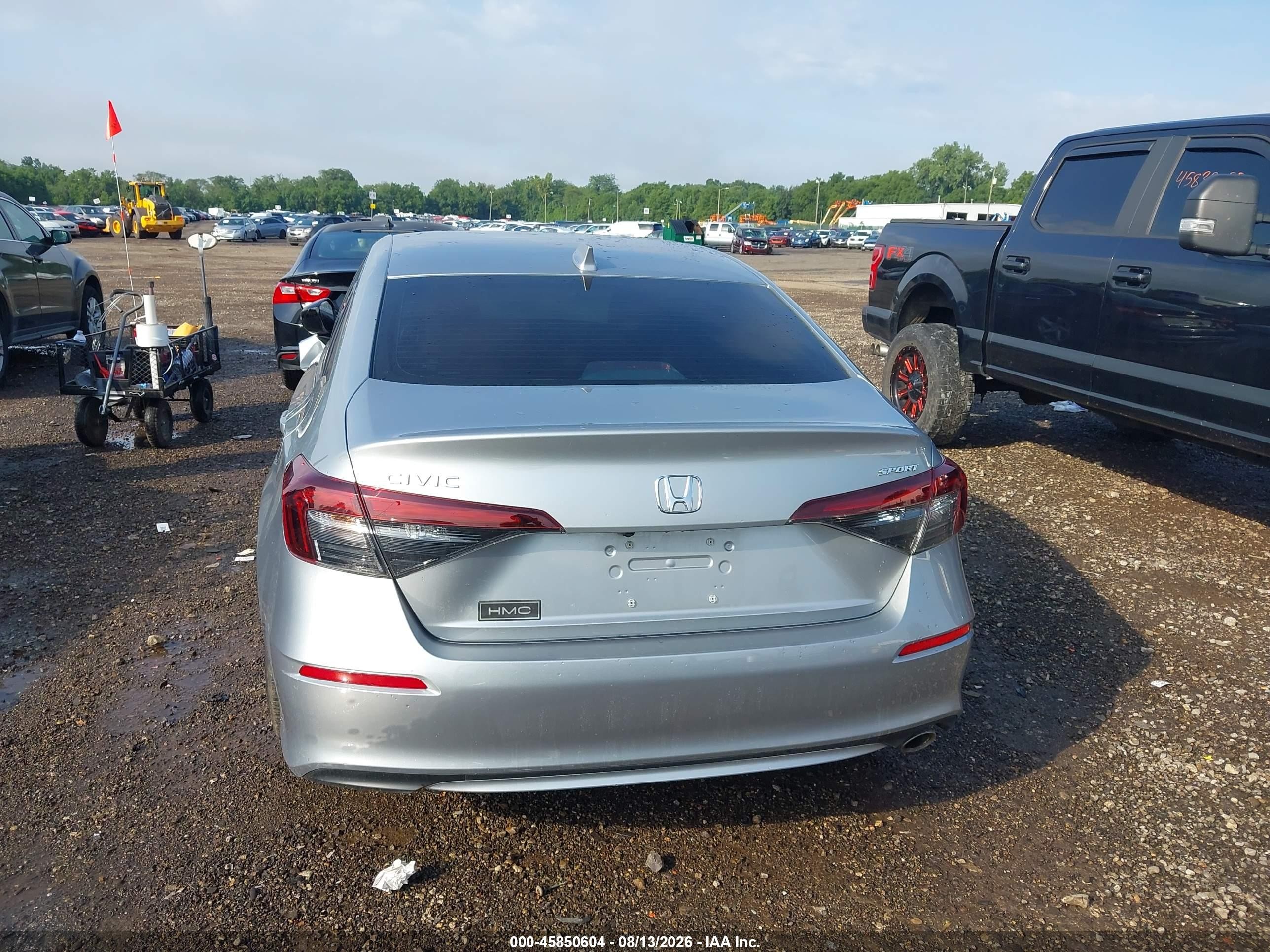 2025 Honda Civic Sport Silver vin: 2HGFE2F57SH532677