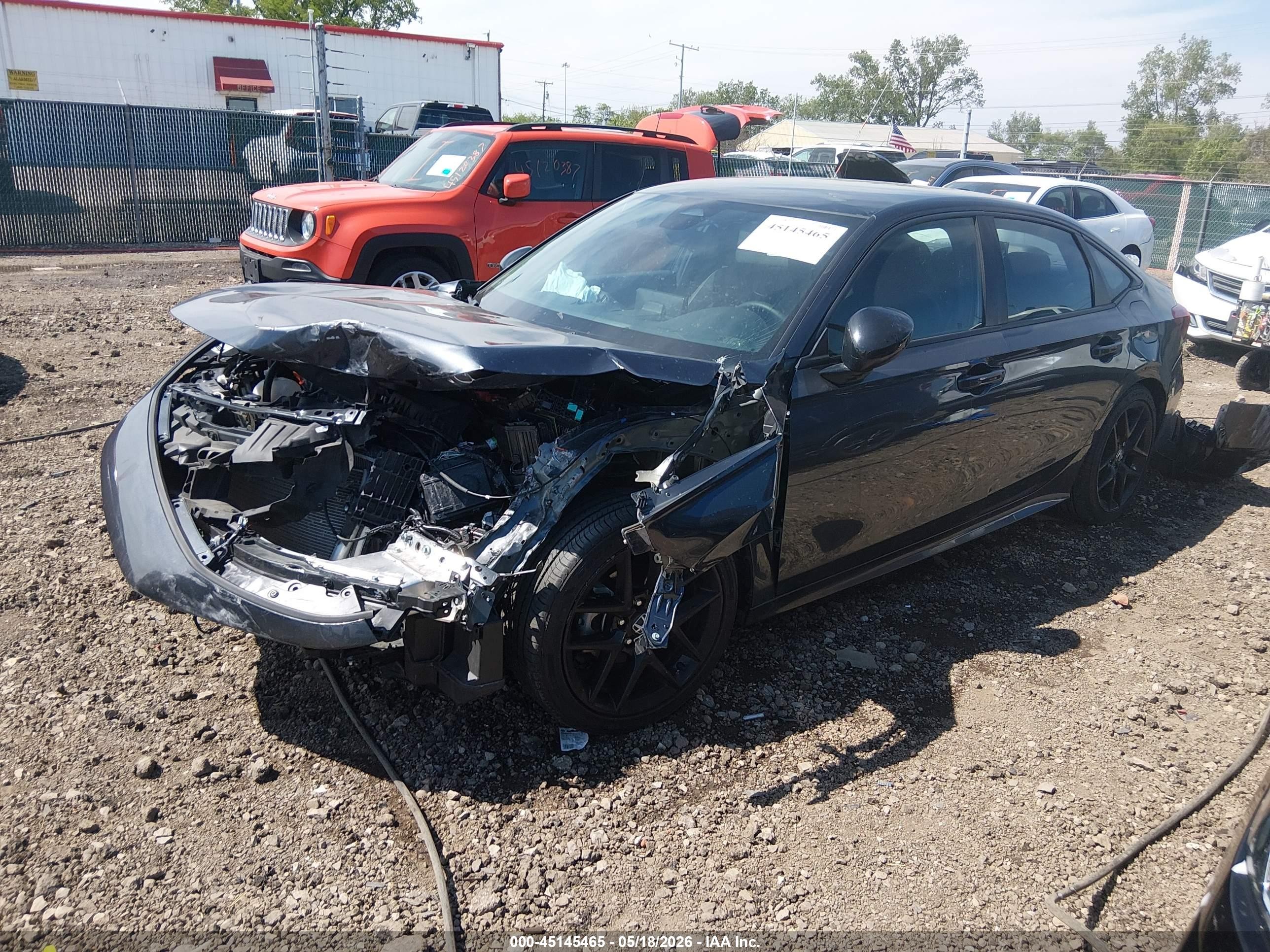 2025 Honda Civic Sport Black vin: 2HGFE2F57SH548507