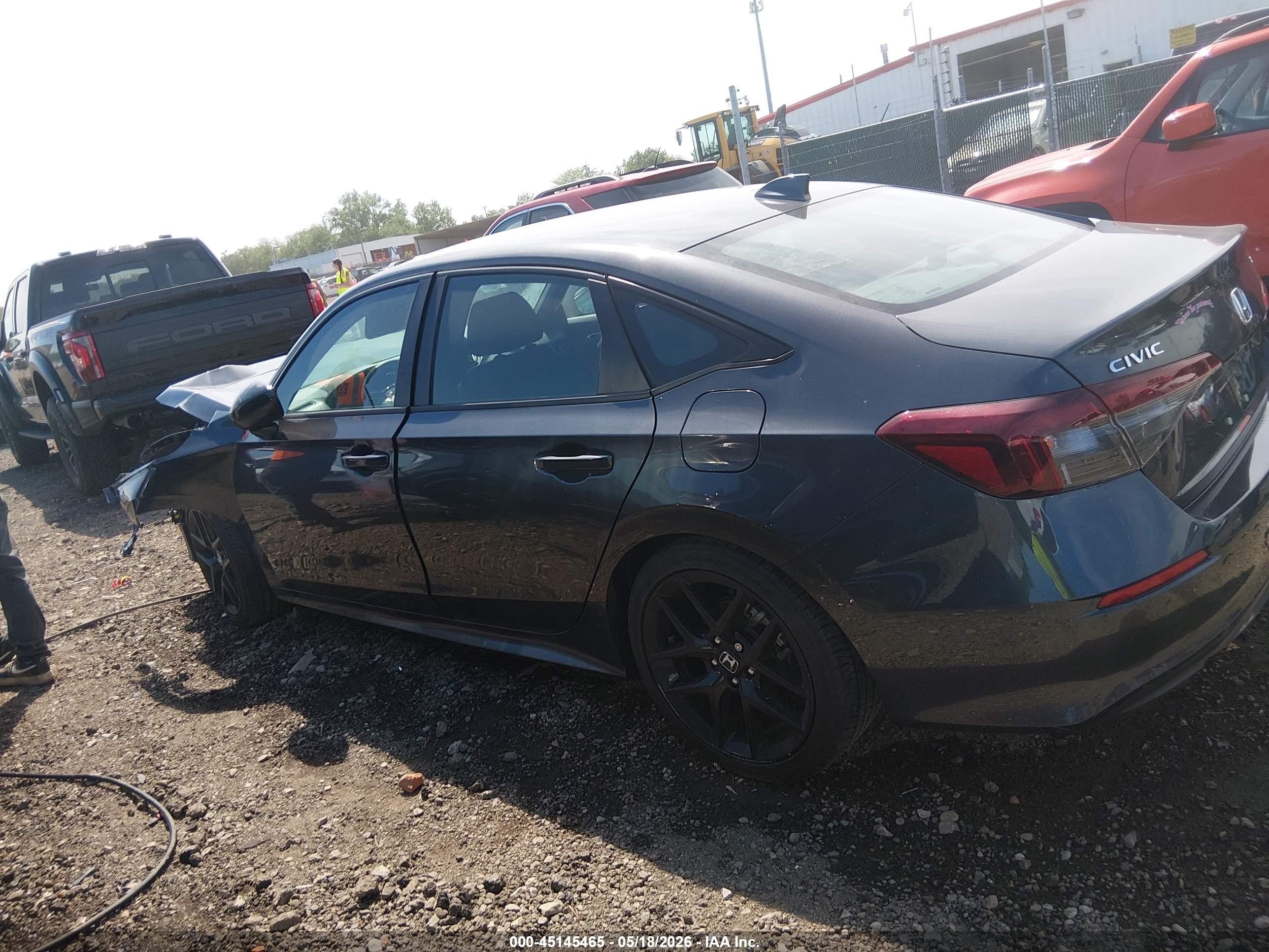 2025 Honda Civic Sport Black vin: 2HGFE2F57SH548507