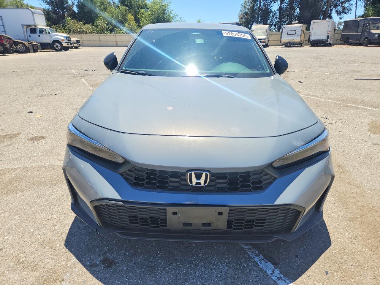 2025 Honda Civic Sport Gray vin: 2HGFE2F57SH603277