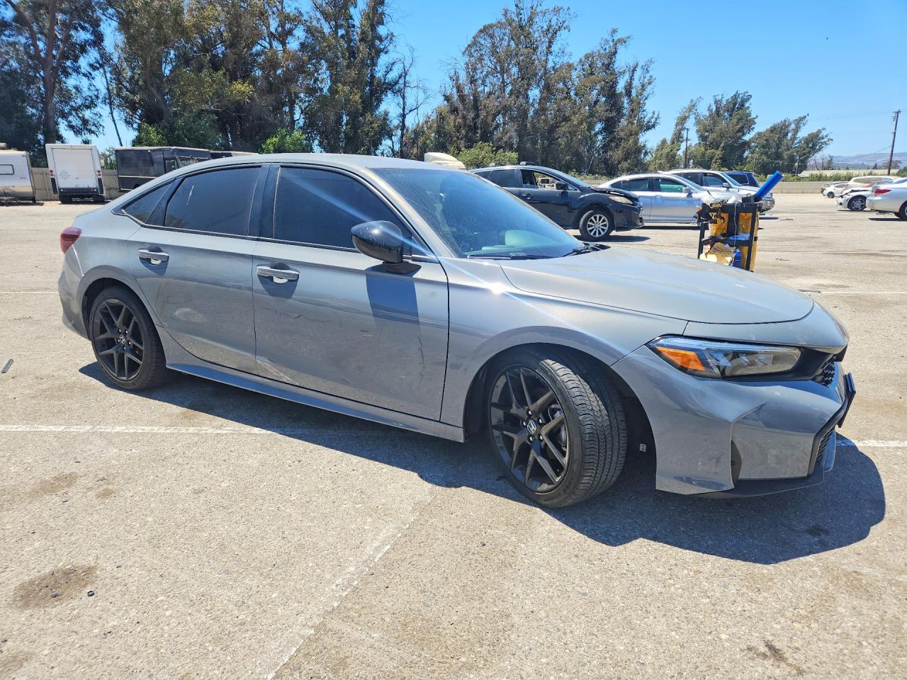 2025 Honda Civic Sport Gray vin: 2HGFE2F57SH603277