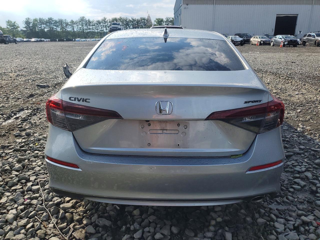 2026 Honda Civic Sport Silver vin: 2HGFE2F57TH523804