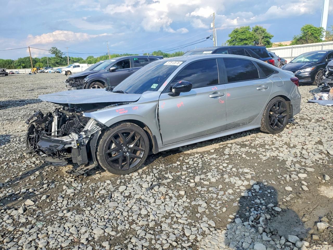 2026 Honda Civic Sport Серебряный vin: 2HGFE2F57TH523804