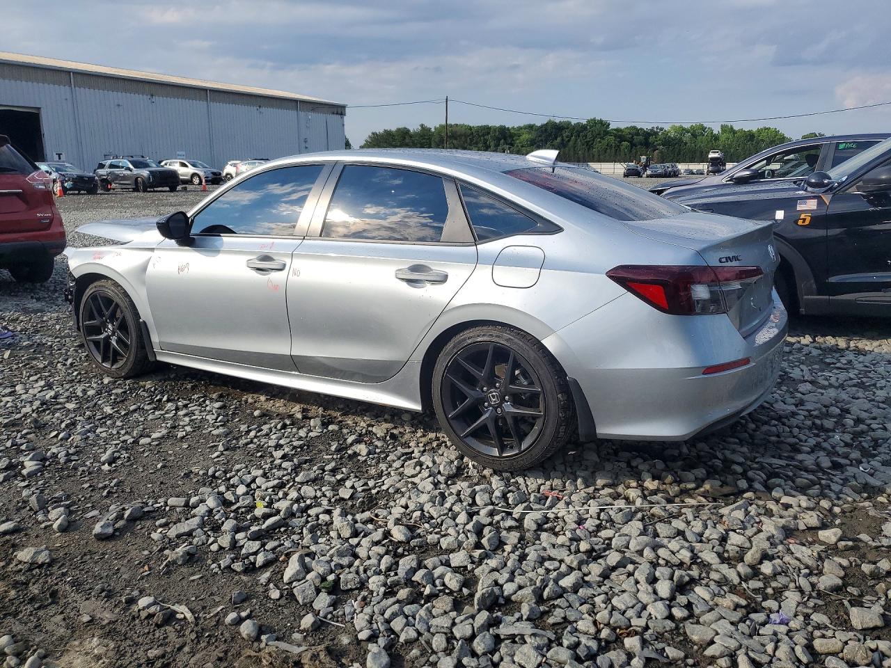 2026 Honda Civic Sport Silver vin: 2HGFE2F57TH523804