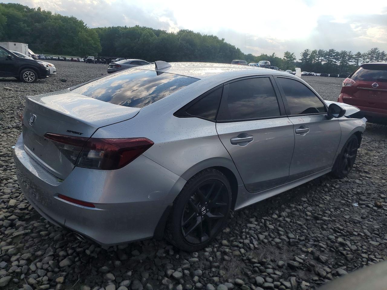 2026 Honda Civic Sport Silver vin: 2HGFE2F57TH523804