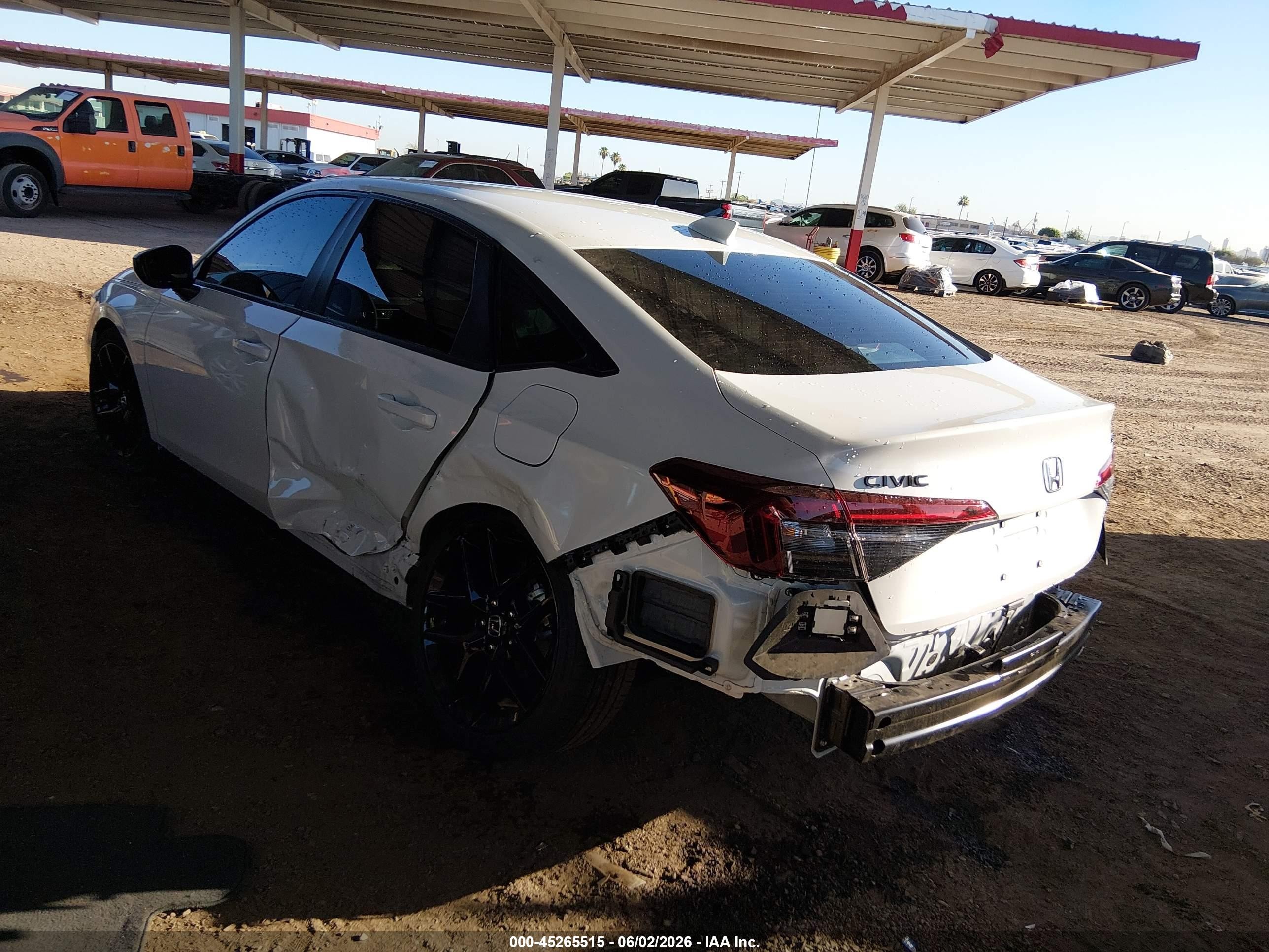 2026 Honda Civic Sport Белый vin: 2HGFE2F57TH562036