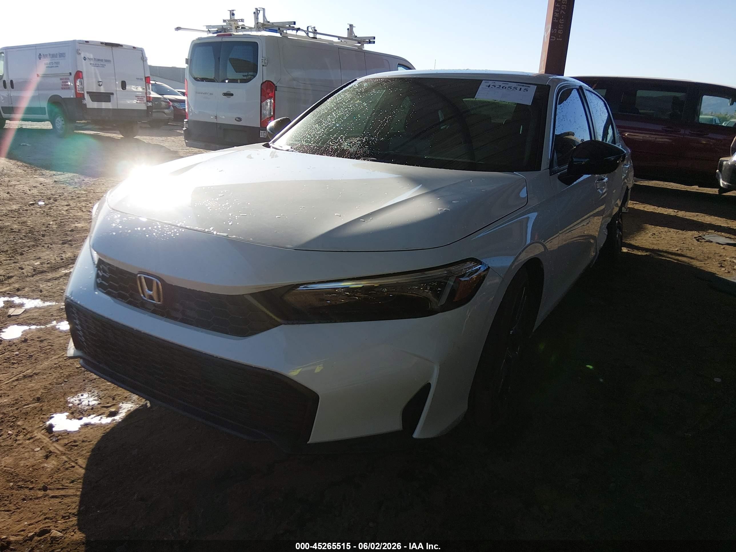 2026 Honda Civic Sport Белый vin: 2HGFE2F57TH562036