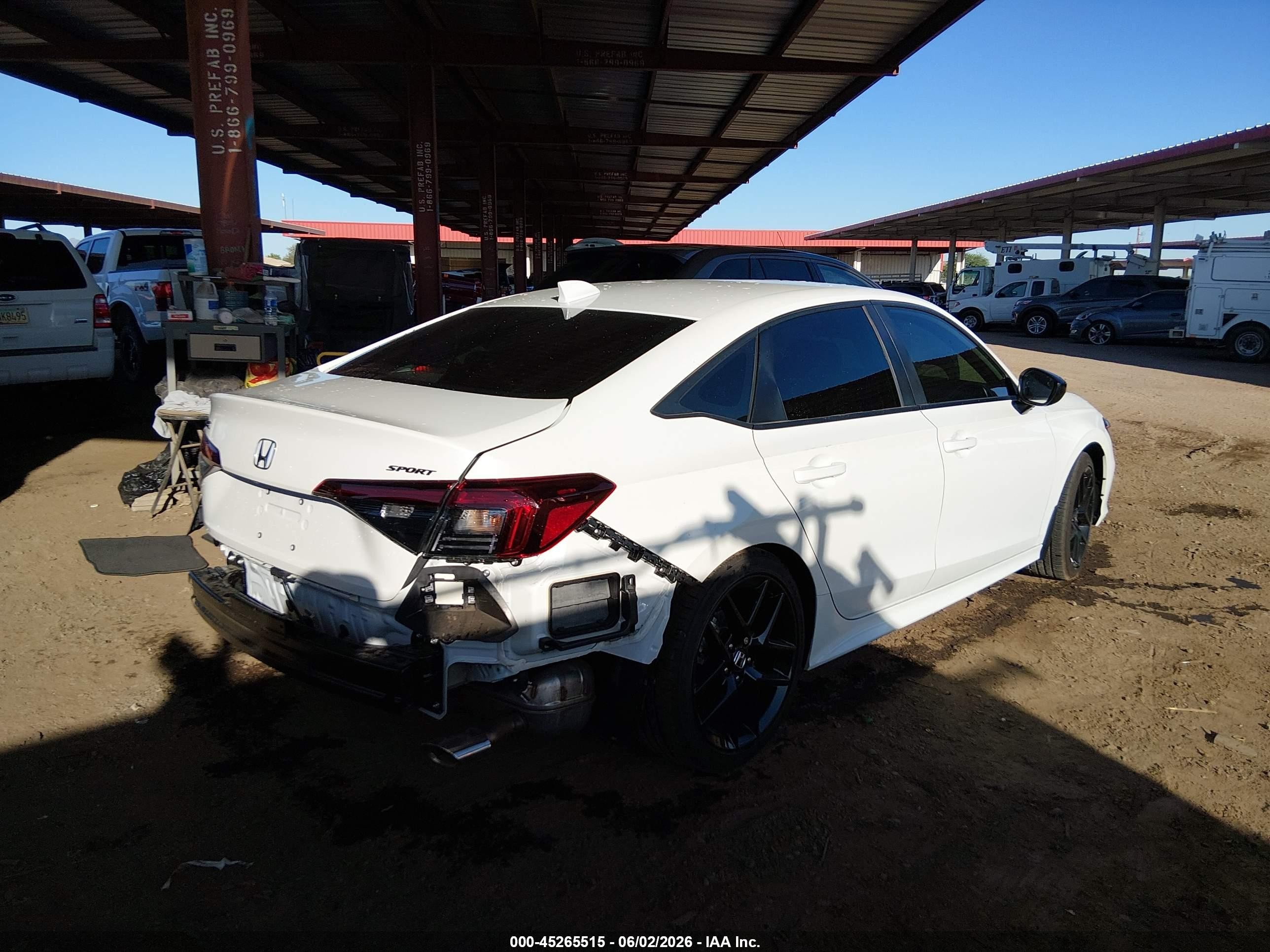 2026 Honda Civic Sport Белый vin: 2HGFE2F57TH562036