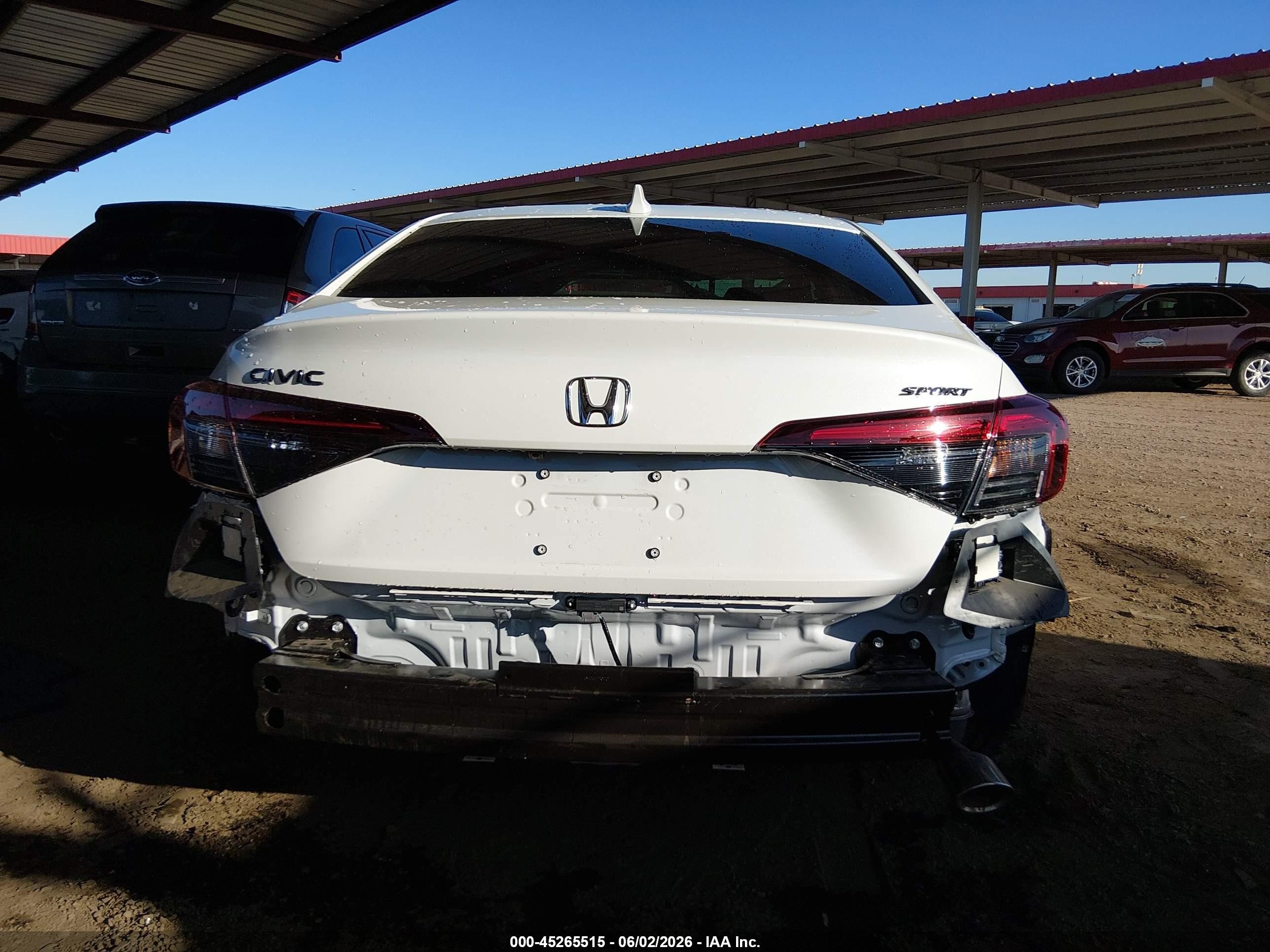 2026 Honda Civic Sport Белый vin: 2HGFE2F57TH562036