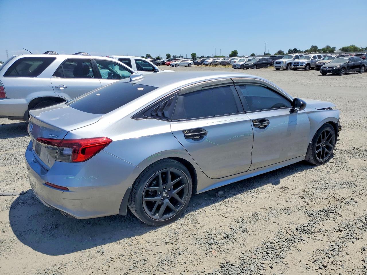 2022 Honda Civic Sport Silver vin: 2HGFE2F58NH559861
