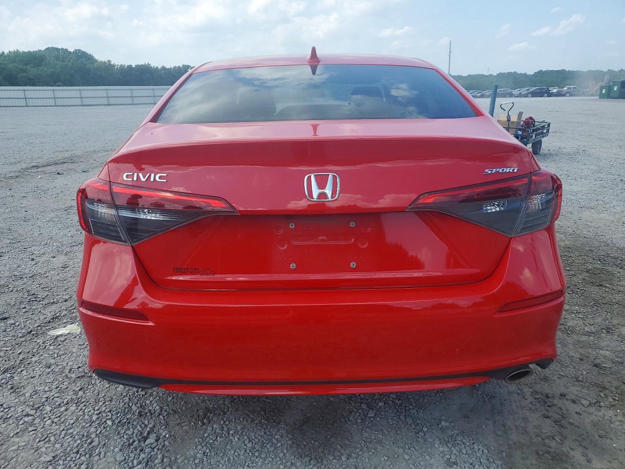 2023 Honda Civic Sport Red vin: 2HGFE2F58PH514874