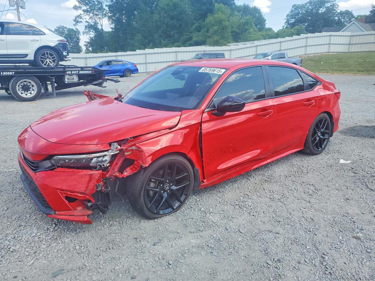 2023 Honda Civic Sport Red vin: 2HGFE2F58PH514874