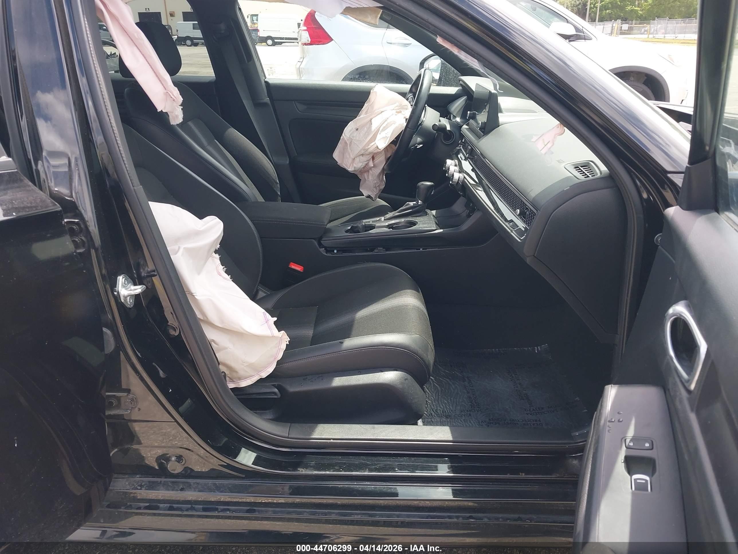 2023 Honda Civic Sport Черный vin: 2HGFE2F58PH527835
