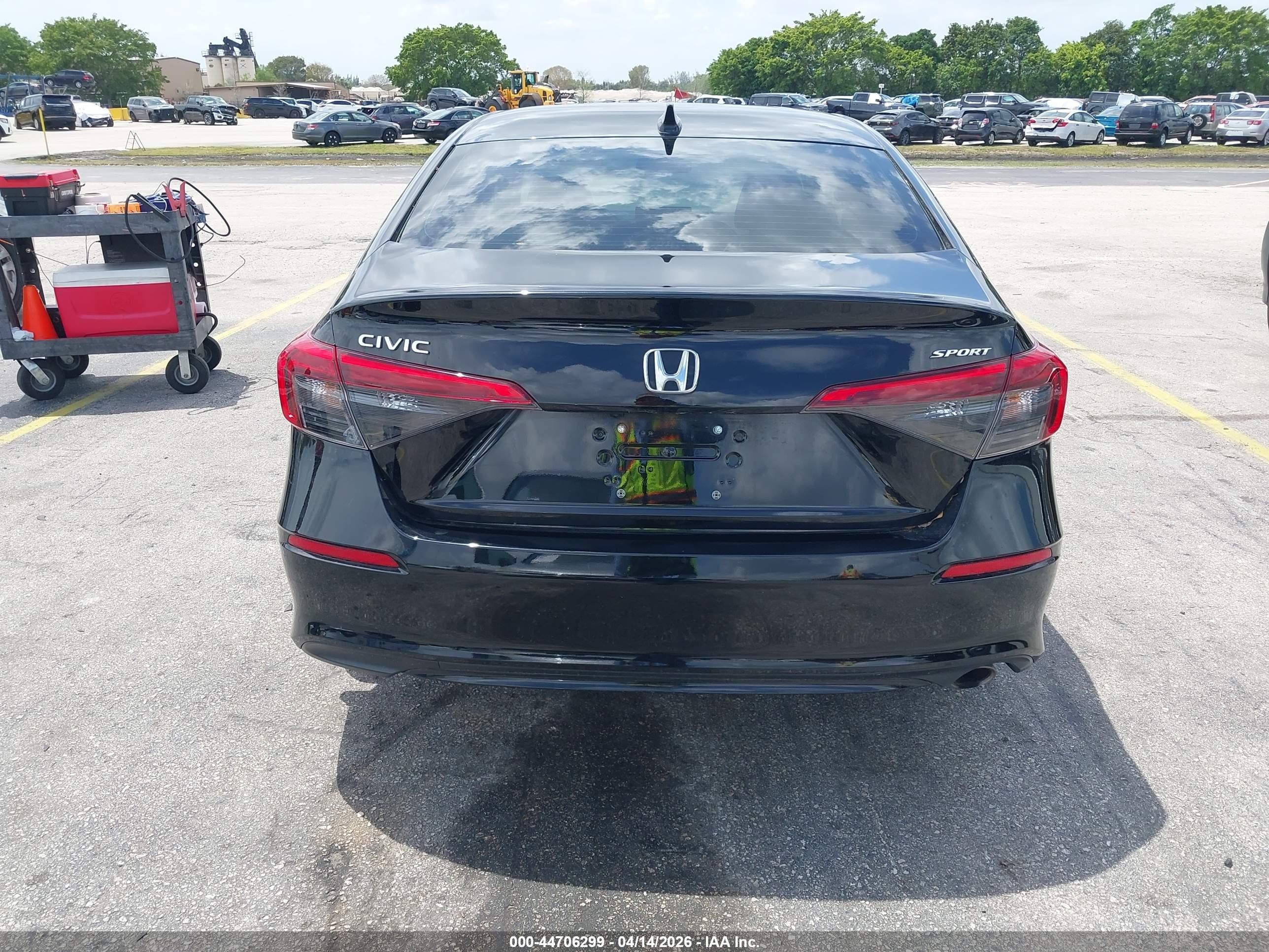 2023 Honda Civic Sport Черный vin: 2HGFE2F58PH527835