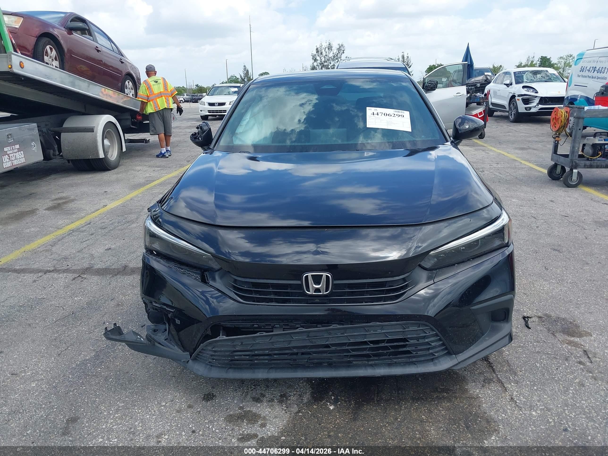 2023 Honda Civic Sport Черный vin: 2HGFE2F58PH527835