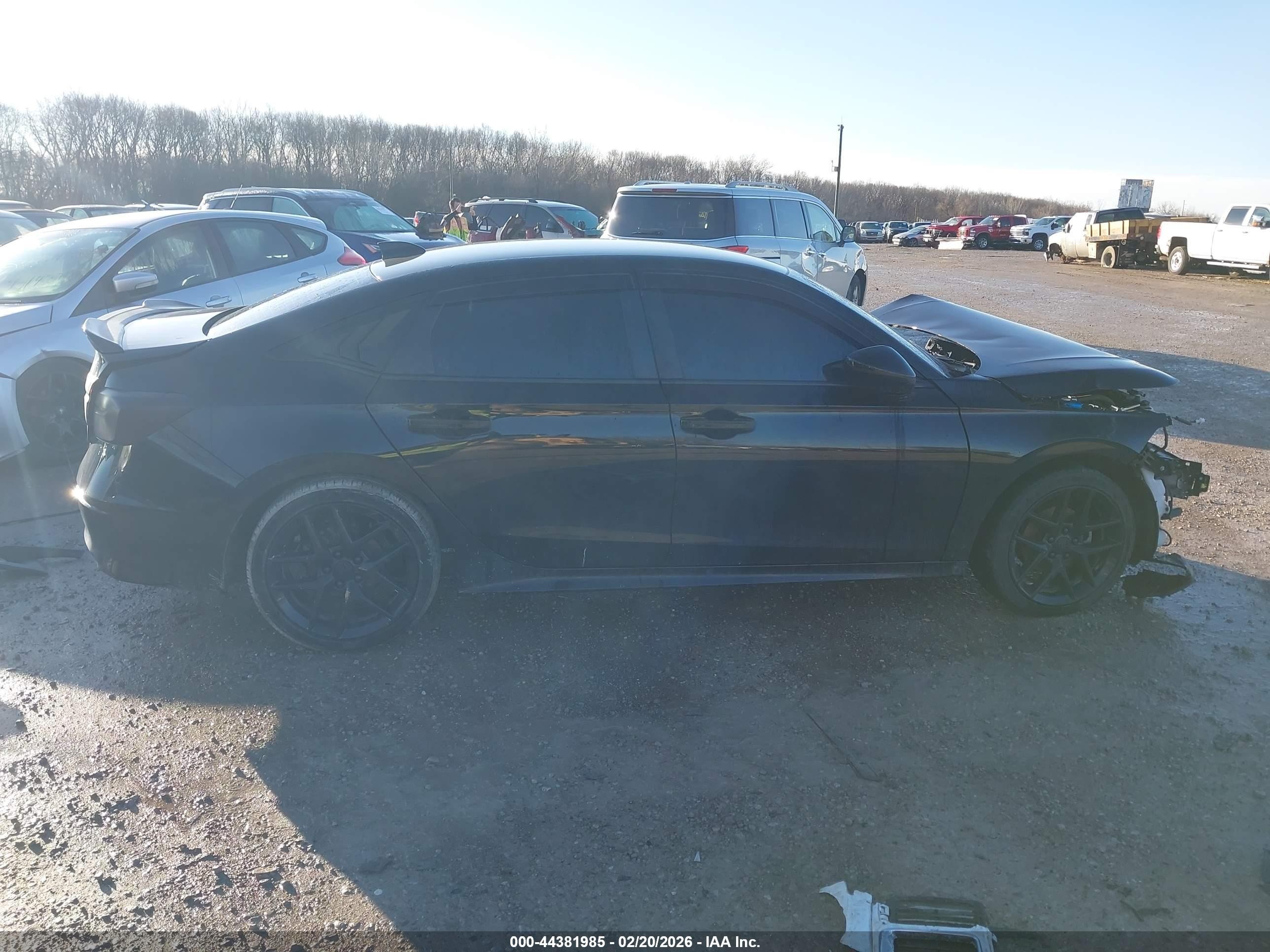 2023 Honda Civic Sport Черный vin: 2HGFE2F58PH530220