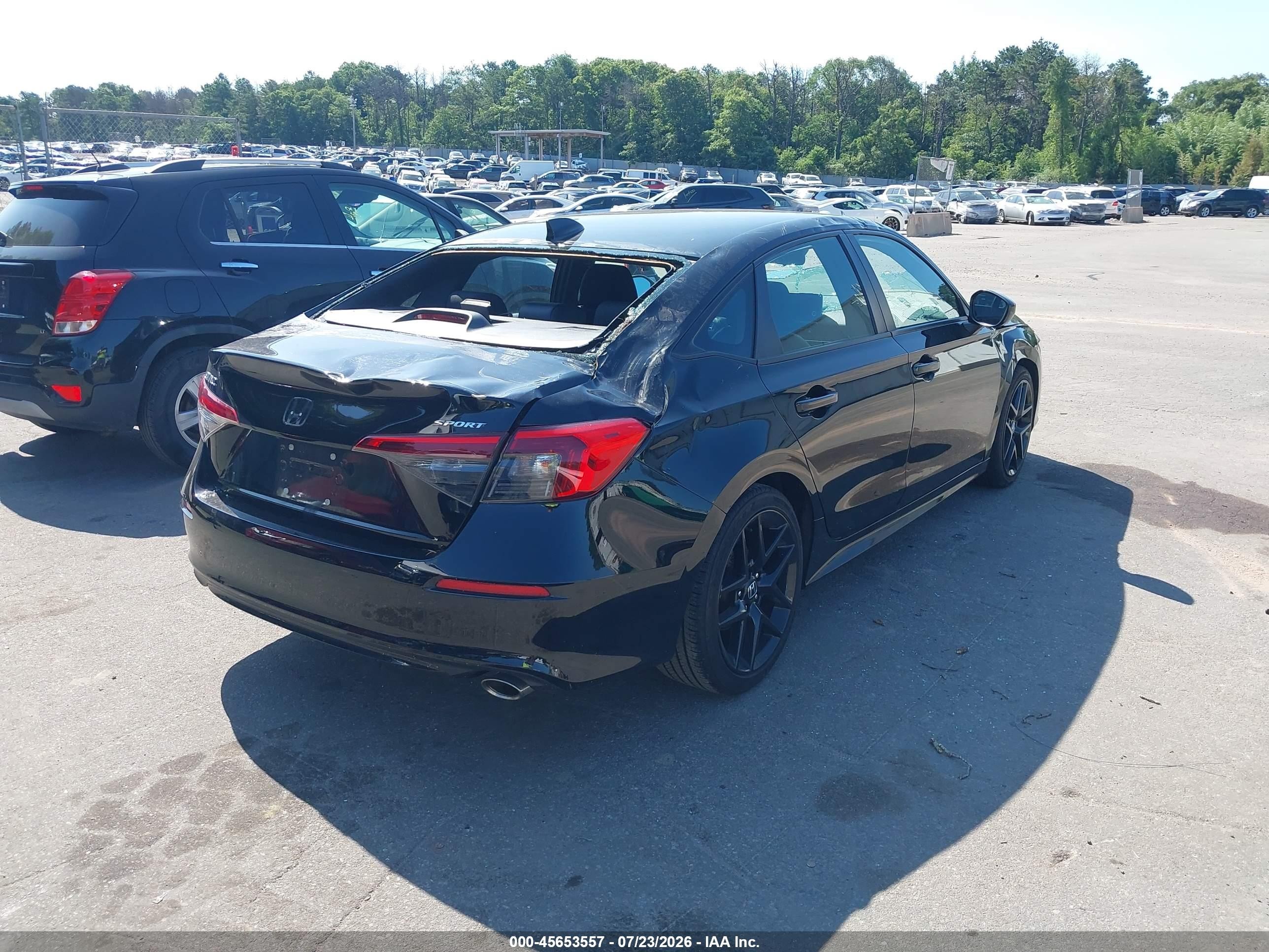 2024 Honda Civic Sport Black vin: 2HGFE2F58RH535579