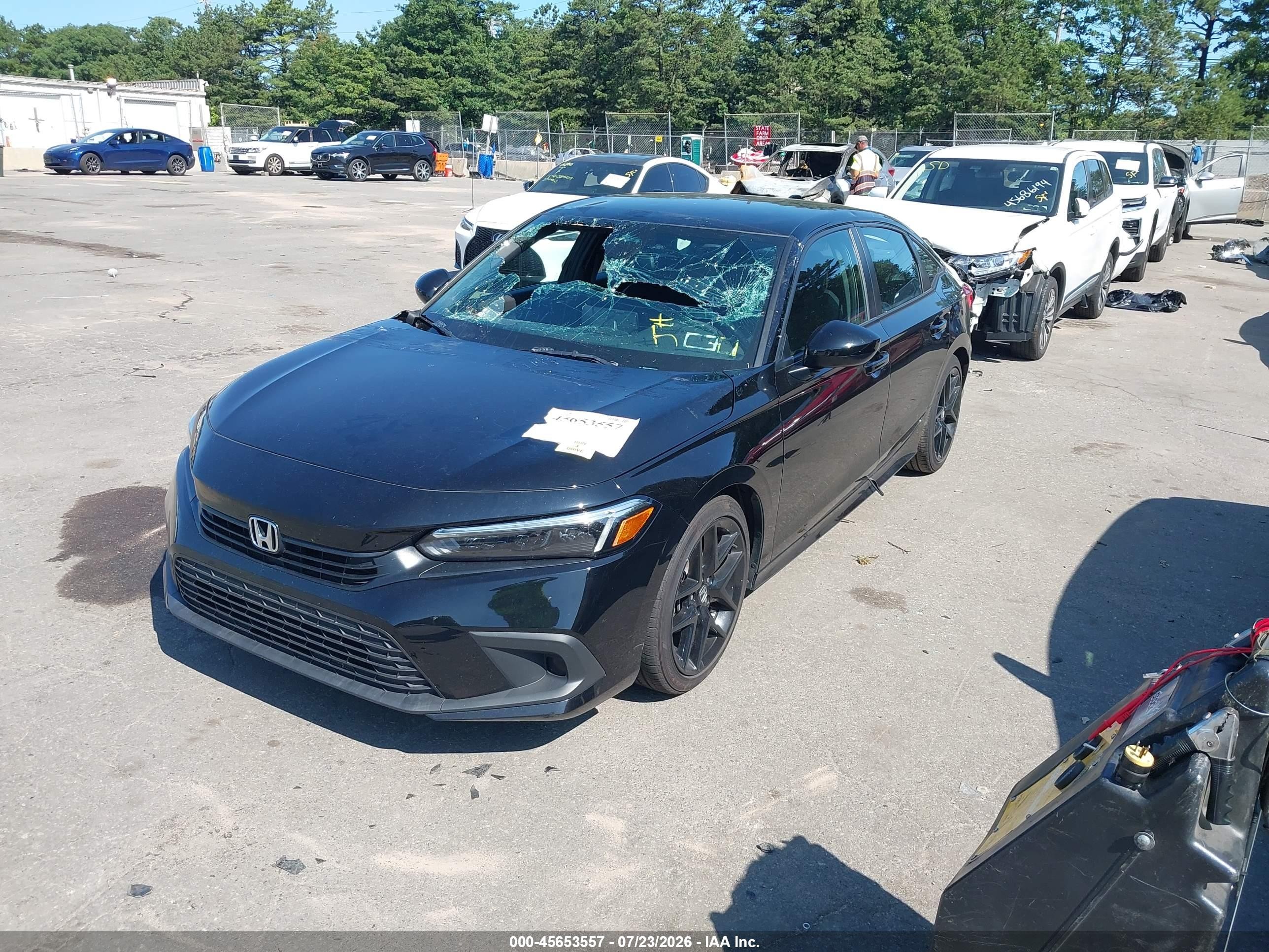 2024 Honda Civic Sport Black vin: 2HGFE2F58RH535579