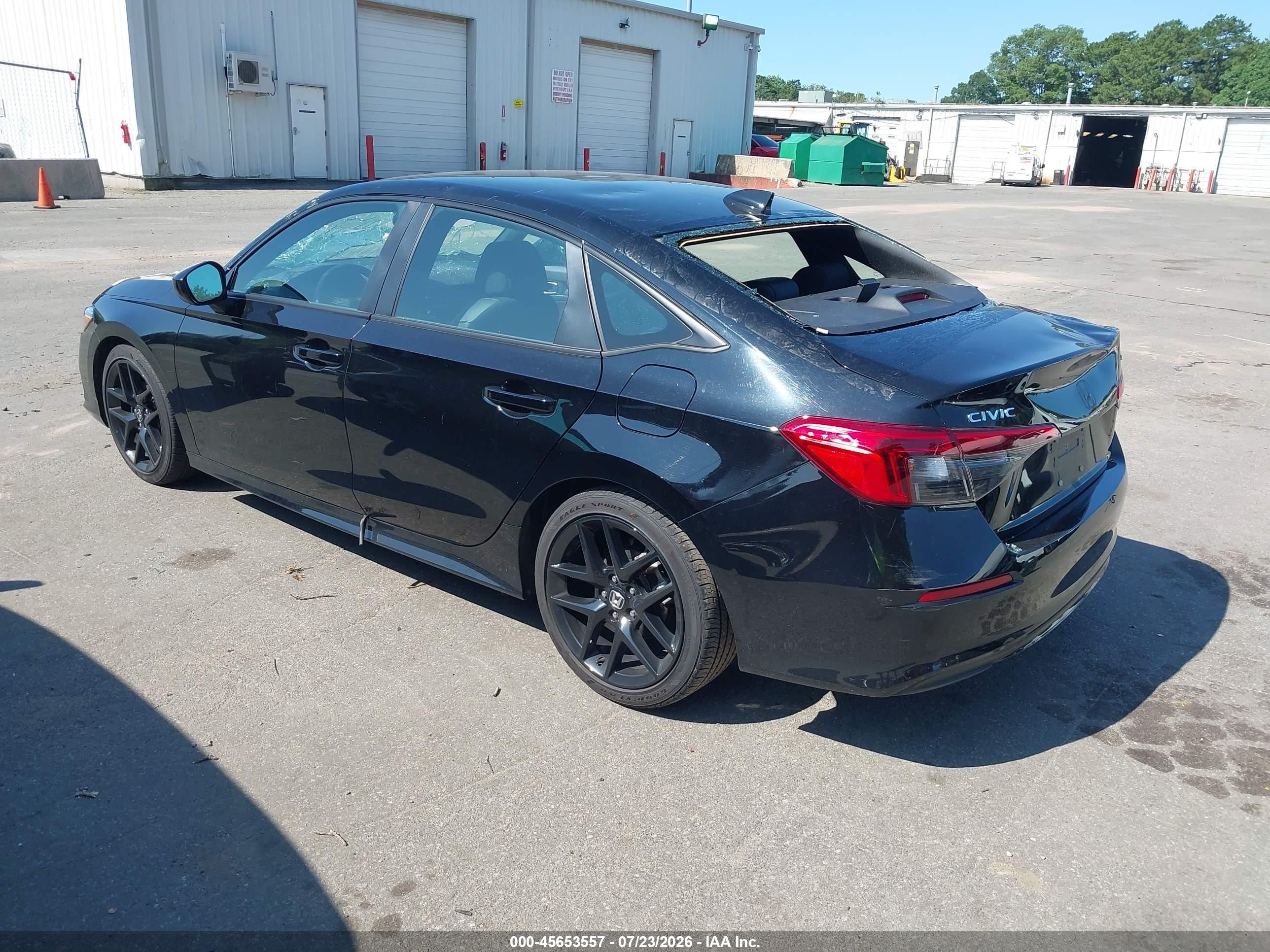 2024 Honda Civic Sport Black vin: 2HGFE2F58RH535579